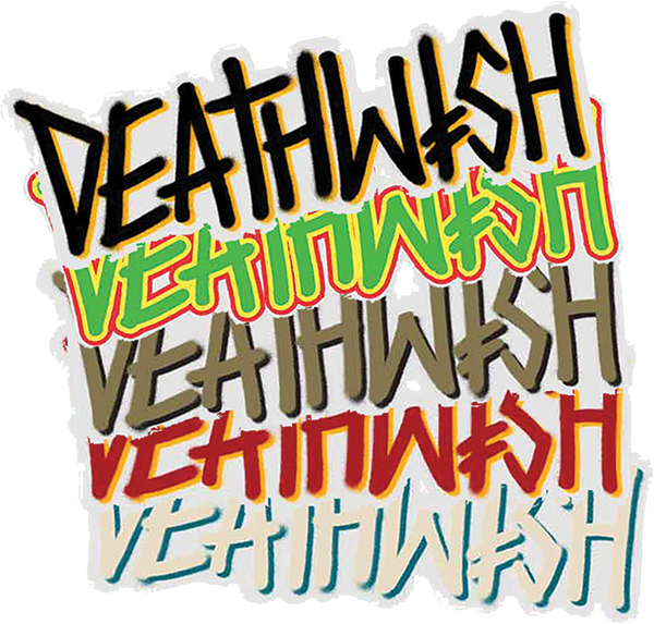 Deathwish Deathspray Big Decal Sticker - Assorted Designs for Skateboards, Bikes & Laptops - High-Quality Vinyl Decoration for Extreme Sports Fans