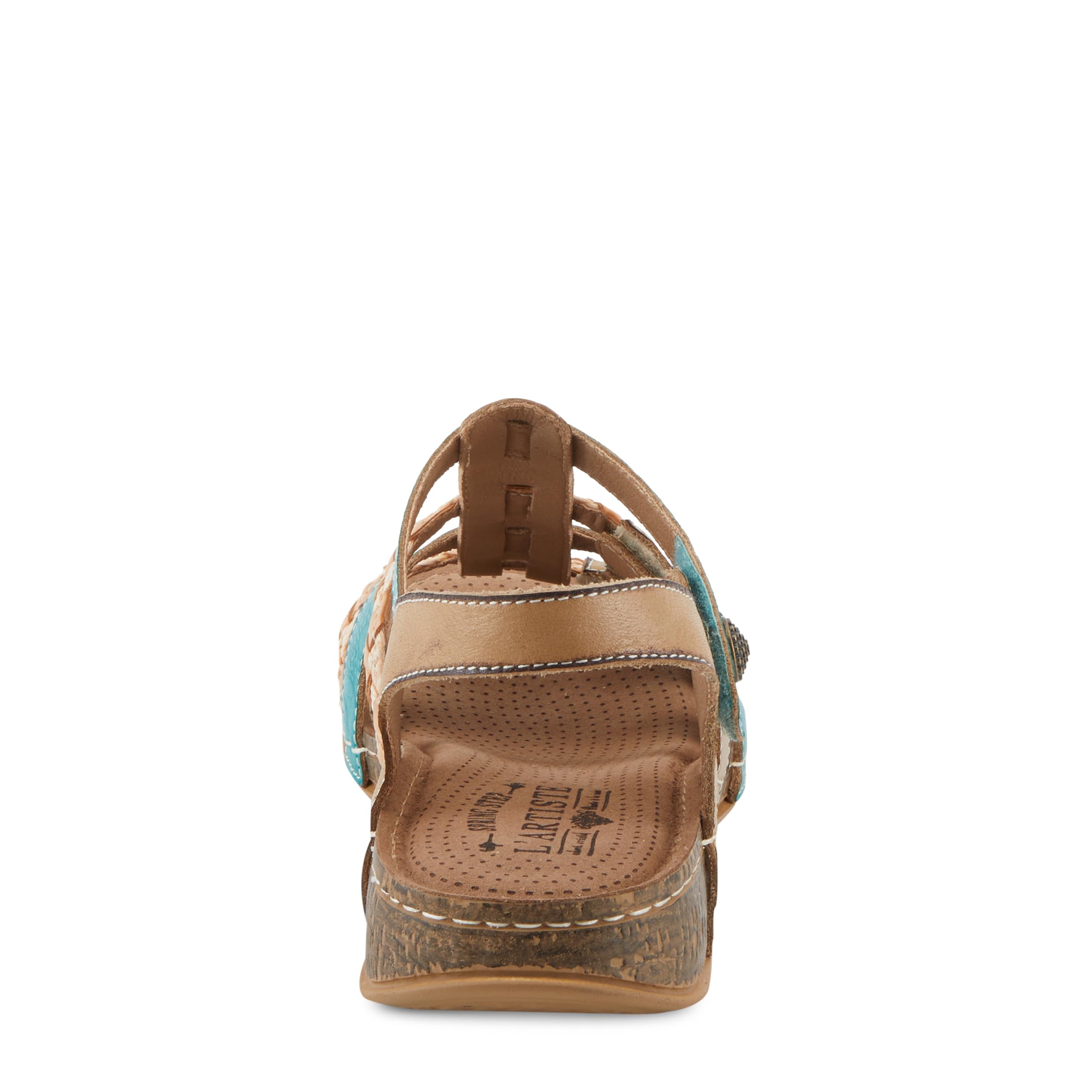 Spring Step L'Artiste Women's Delila Comfortable Leather Sandals with Cushioned Footbed - Perfect for Summer, Beach, and Casual Outings
