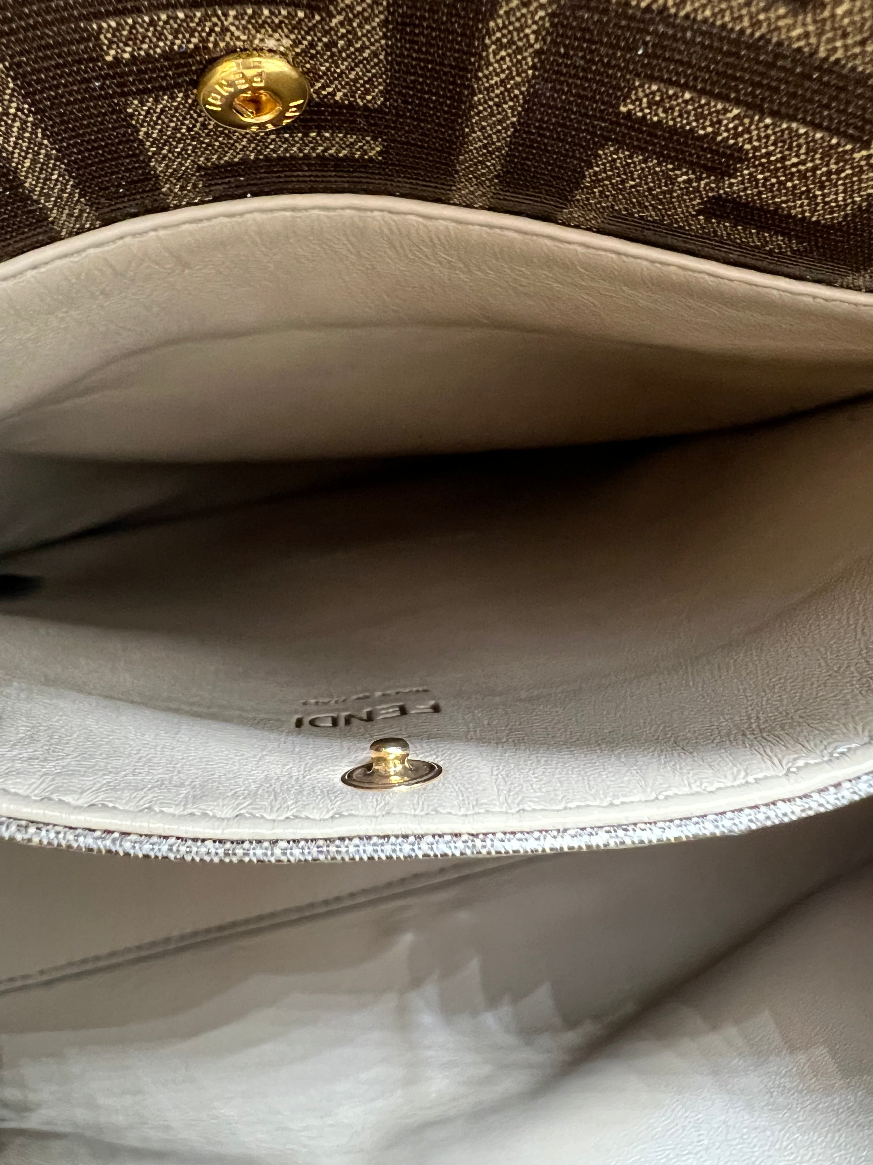 Fendi X Lite Peekaboo Crossbody Handbag for Women - Luxury Designer Leather Shoulder Bag for Work, Travel & Everyday Use