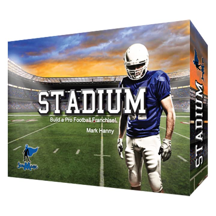 Joe Magic Games Stadium Pro Football Strategy Board Game - Fun Family Game Night & NFL Football Party Entertainment