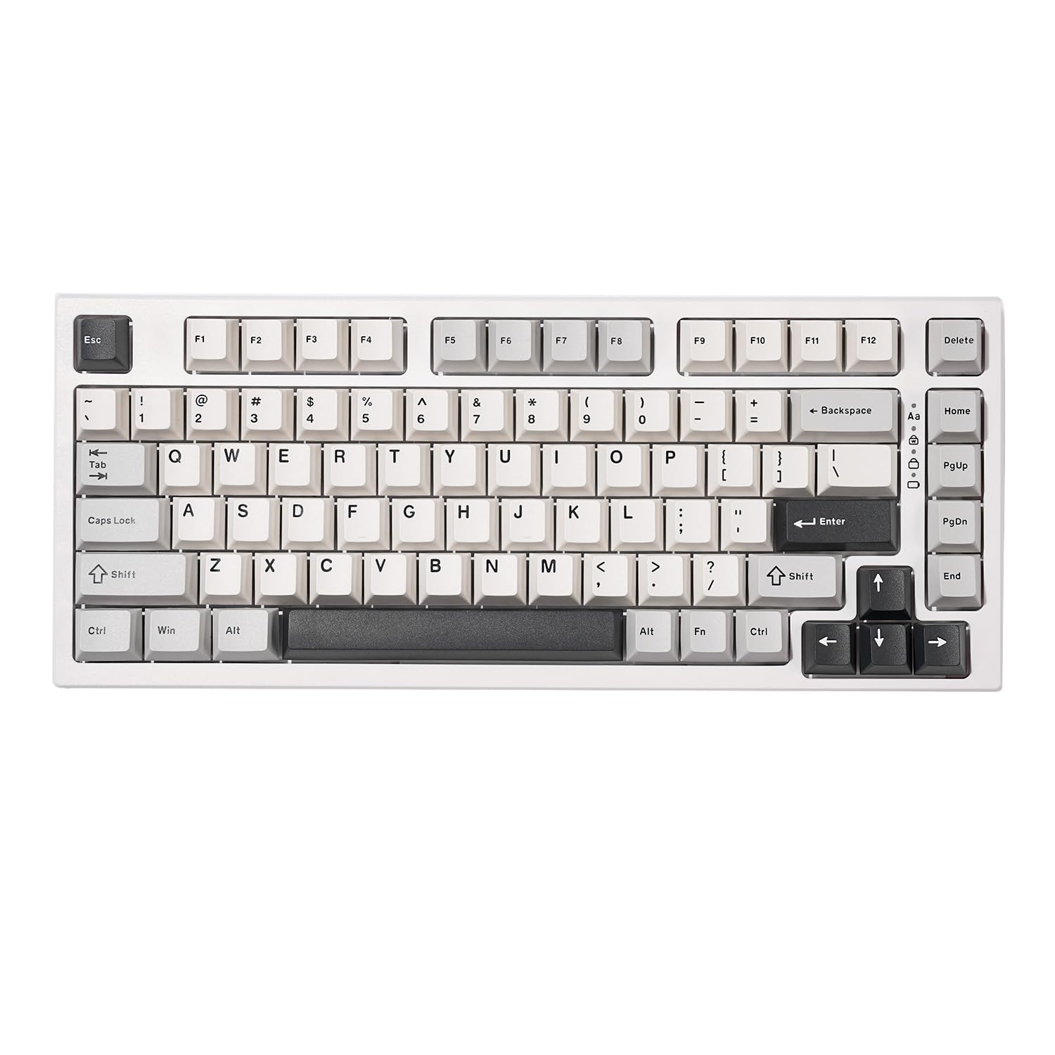 YUNZII YZ75 75% Hot Swappable Wireless Mechanical Keyboard - RGB Backlit, Bluetooth 5.0/2.4G/USB-C, Dye-Sub PBT Keycaps for Gaming, Office & Coding (Gateron G Pro Yellow, White) - Perfect for PC, Mac & Linux Users
