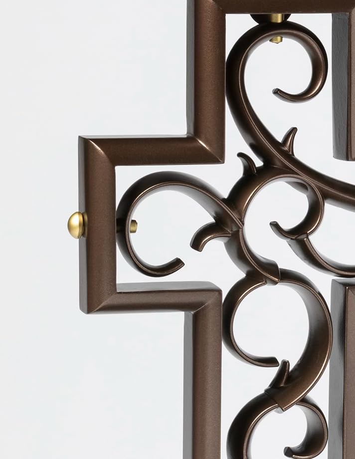 Unity Cross® Metallic Copper Wedding Unity Candle - Elegant Rustic Alternative to Unity Sand Ceremony - Perfect for Christian Weddings, Vow Renewals & Anniversary Celebrations