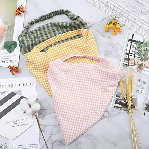 Floral Elastic Hair Kerchief Scarf Set of 3 - Stylish Headbands for Women, Girls | Perfect for Summer, Beach, Yoga, and Outdoor Activities