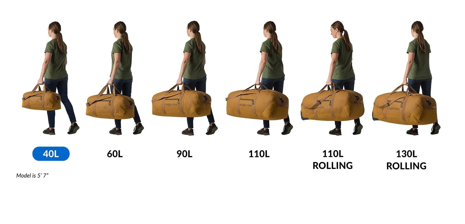Eagle Creek No Matter What 40L Duffle Bag - Waterproof Travel Duffel for Adventure, Gym & Weekend Trips - Durable Carry-On Luggage for Hiking, Camping & Sports Gear
