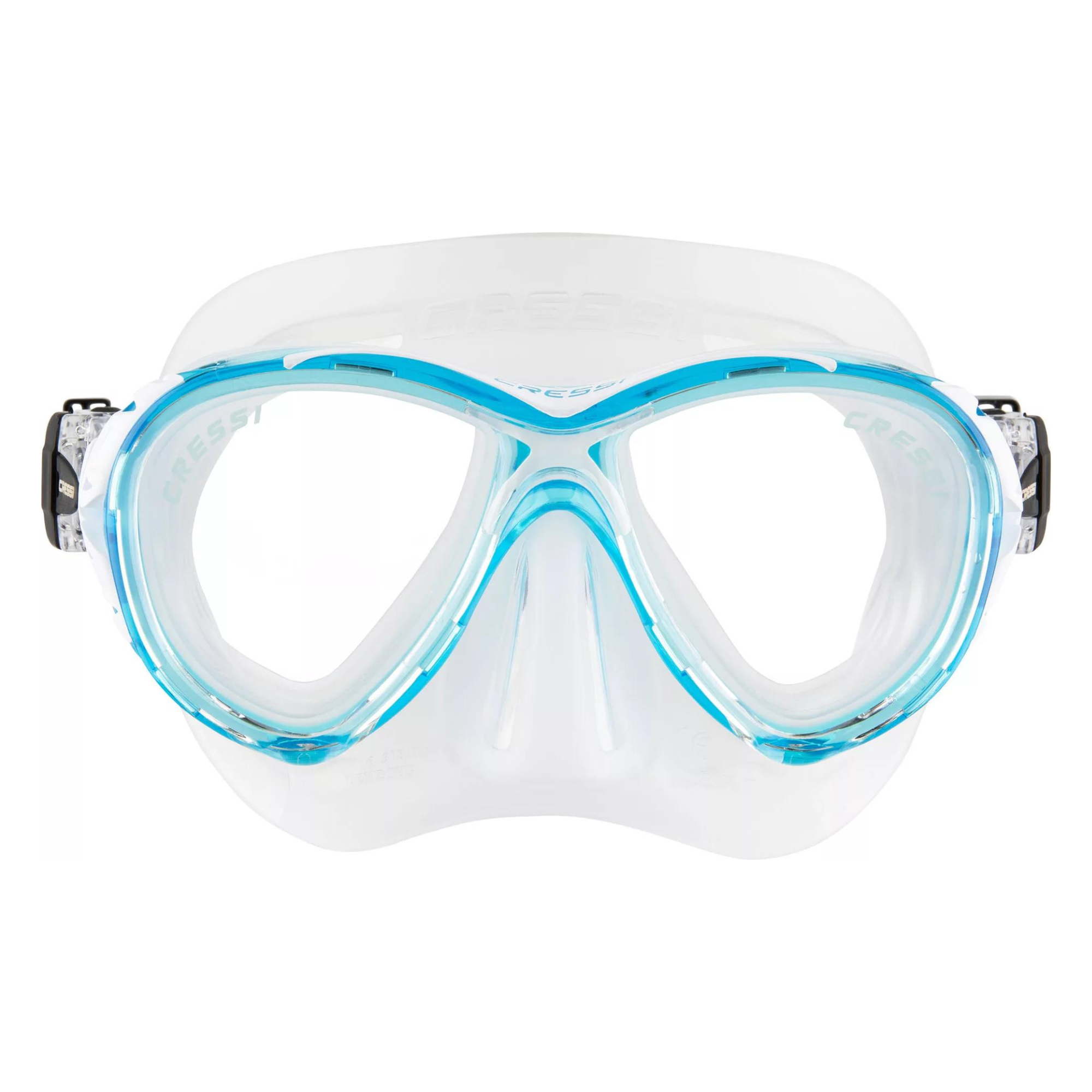 Cressi Naxos Scuba Diving Mask - Anti-Fog, UV Protection Swimming Goggles for Snorkeling, Freediving & Underwater Photography - Comfortable Silicone Skirt & Tempered Glass Lens