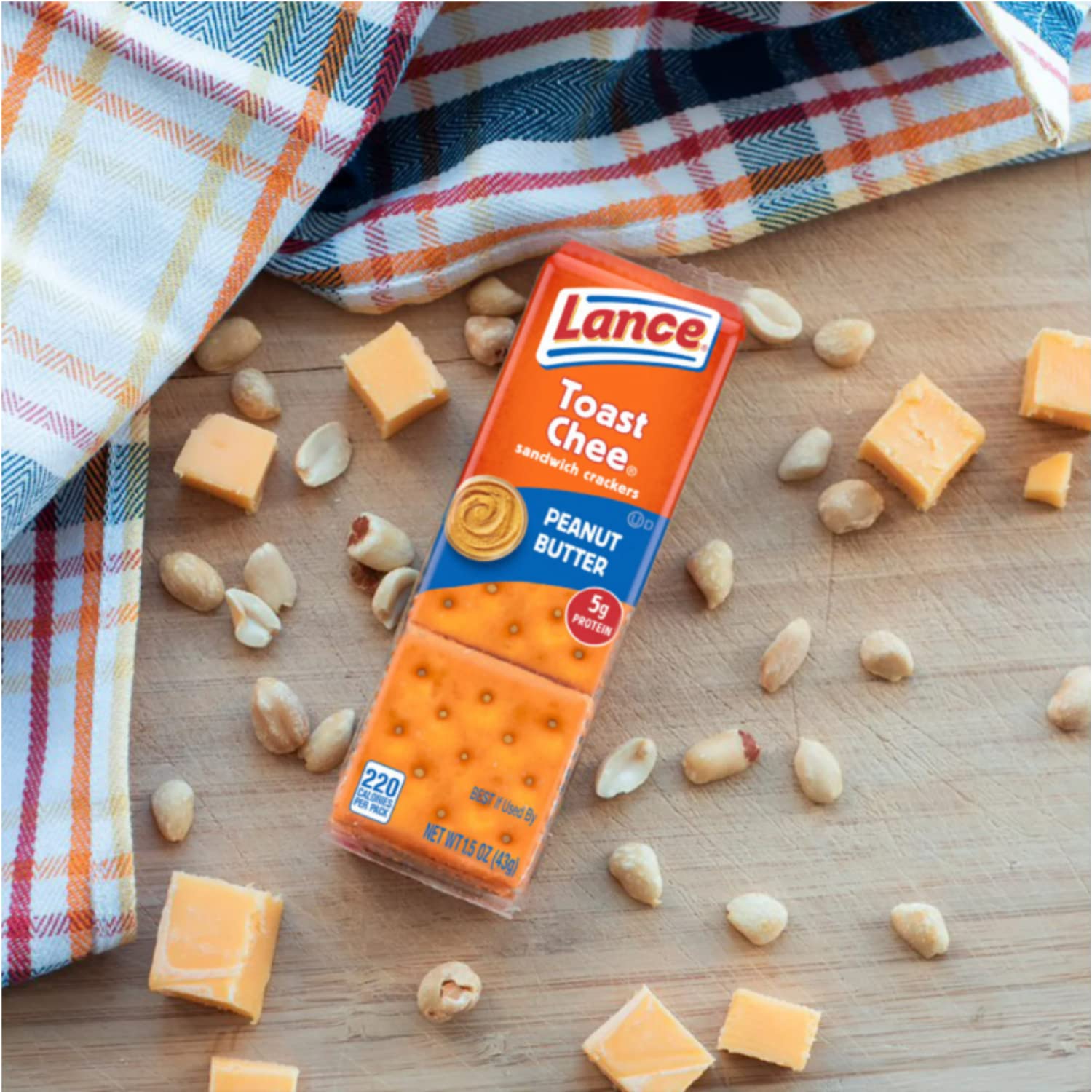 Toast Chee Sandwich Crackers Variety Pack - 16 Individually Wrapped Packs (2 Boxes, Assorted Flavors) | Perfect for School Lunches, Office Snacks & On-the-Go Treats
