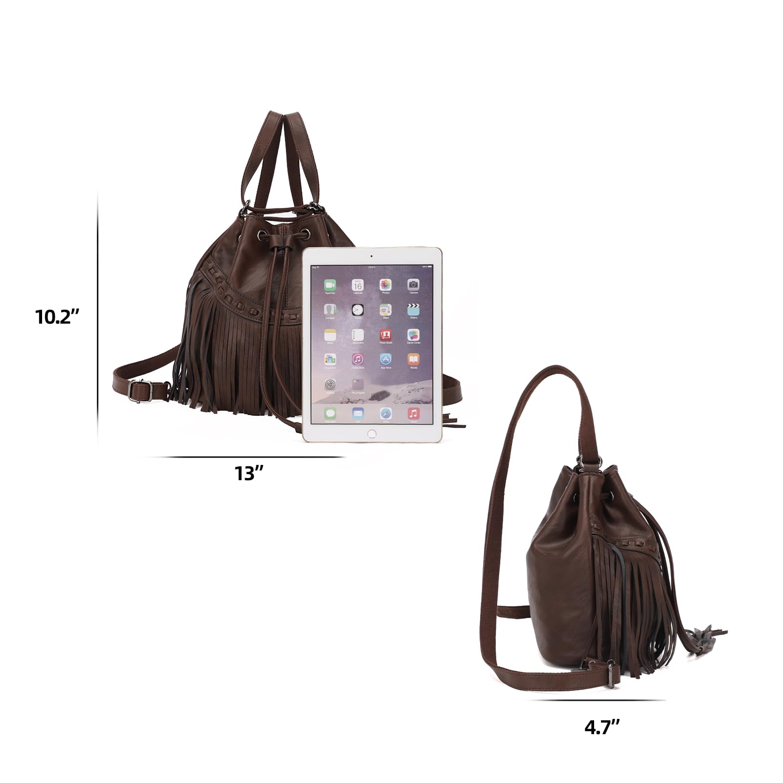 KL928 Stylish Coffee Backpack Purse for Women - Fashionable & Functional Crossbody Bag for Travel, Work & Daily Use