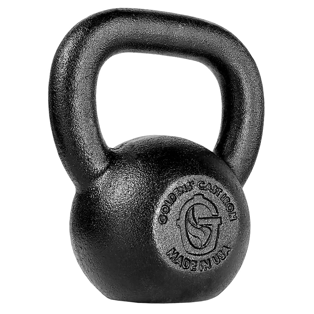 Golden's 8kg (18lb) Cast Iron Kettlebell - Premium Home Gym Equipment for Strength Training, CrossFit & Weightlifting Workouts