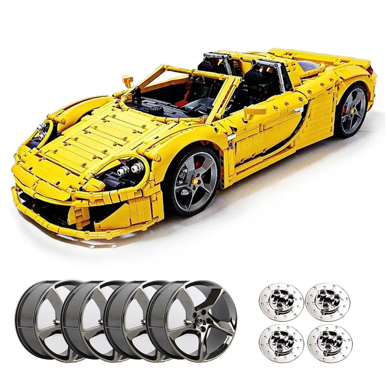 3797PCS MOC 131400 Porsche Carrera GT Building Blocks Set - Premium Collector's Model Car Kit for Adults & Teens - Perfect for Display, Gifts & DIY Car Enthusiasts
