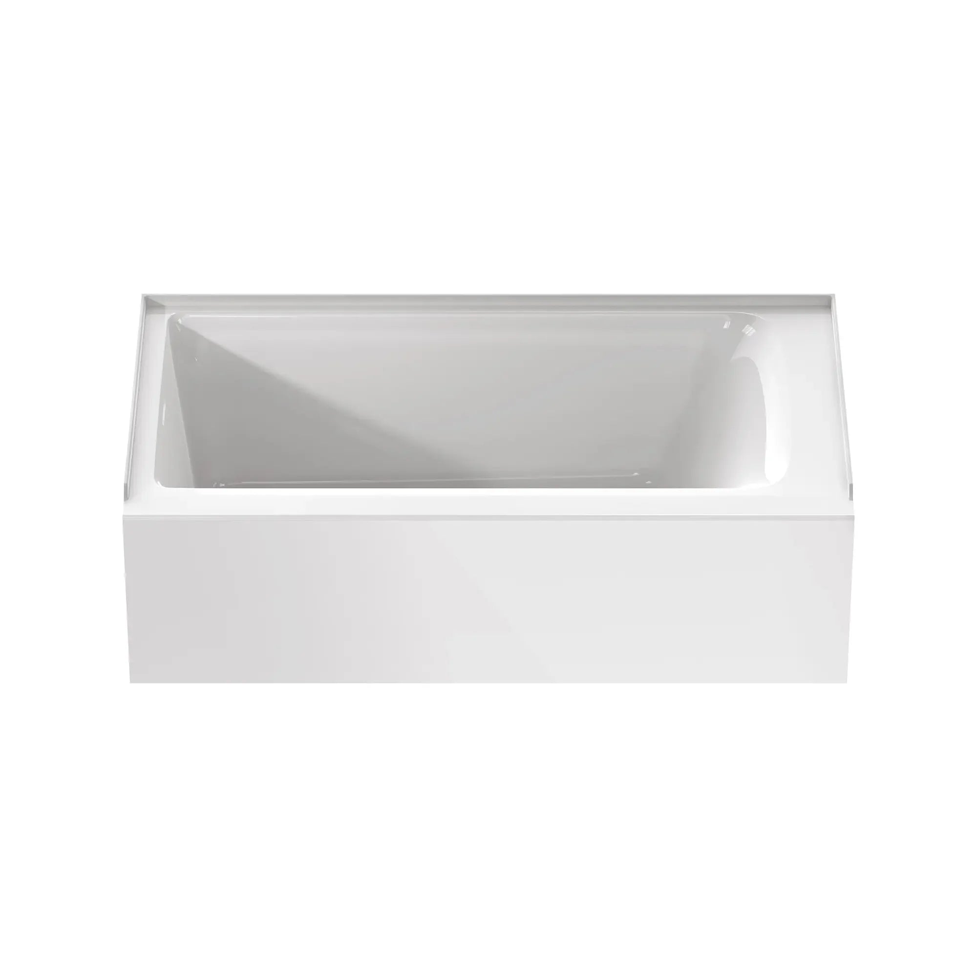 60 x 32 Inch Left Drain Freestanding Soaking Bathtub with Integral Apron - Perfect for Master Bathroom, Spa Retreat & Luxury Home Renovation