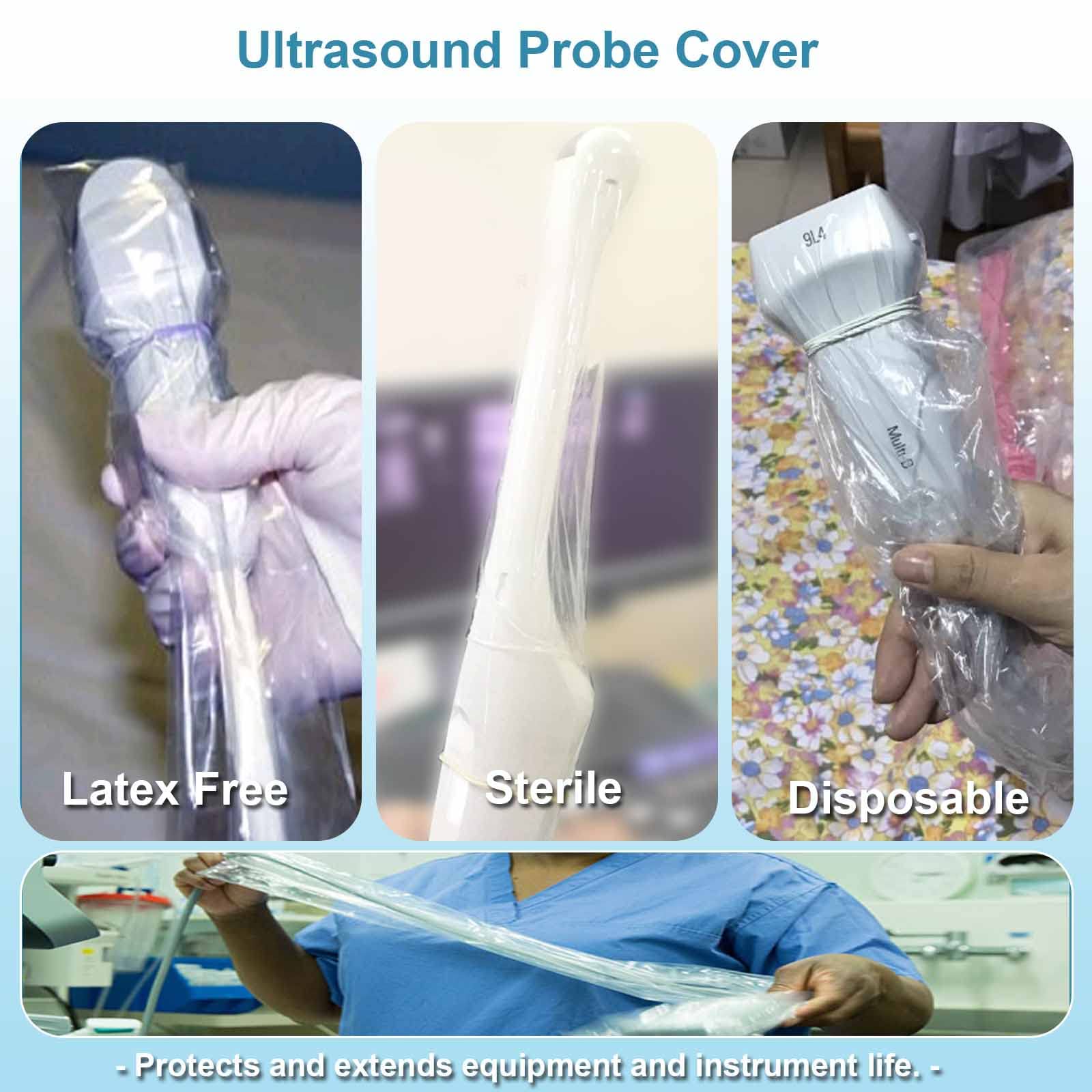 Sterile Latex-Free Disposable Ultrasound Probe Covers - 7