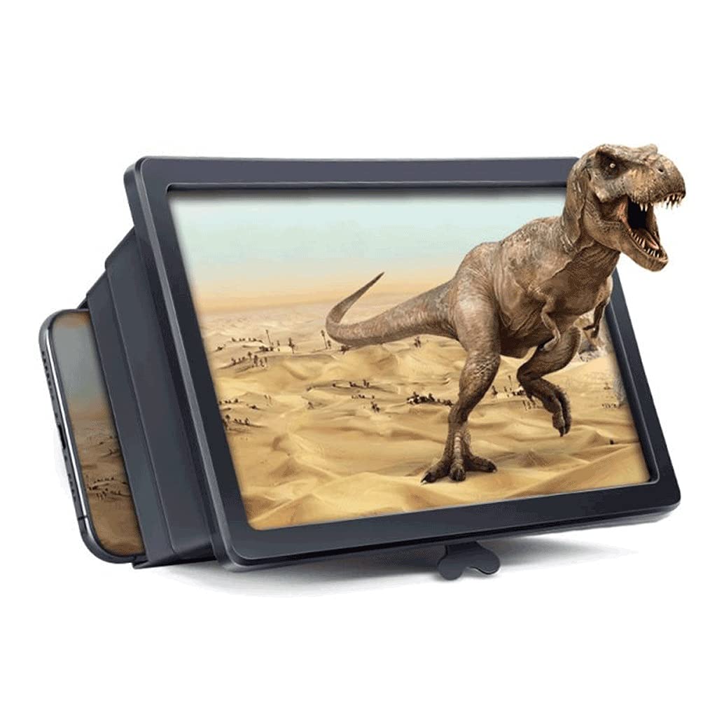 XZJJZ 3D HD Screen Magnifier for Smartphones - Foldable Movie Amplifier with Stand, Anti-Radiation Protection | Perfect for Home Theater, Gaming & Video Watching