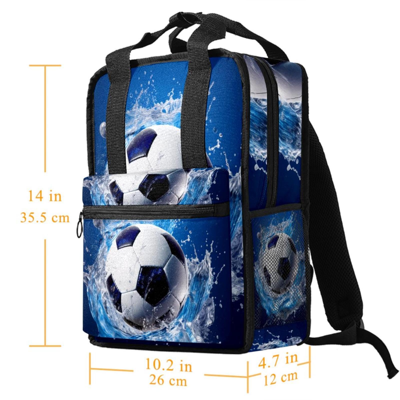 Best Travel Backpack for Men & Women - Lightweight Durable Blue Ocean Design - Perfect for Hiking, Camping & Daily Commute