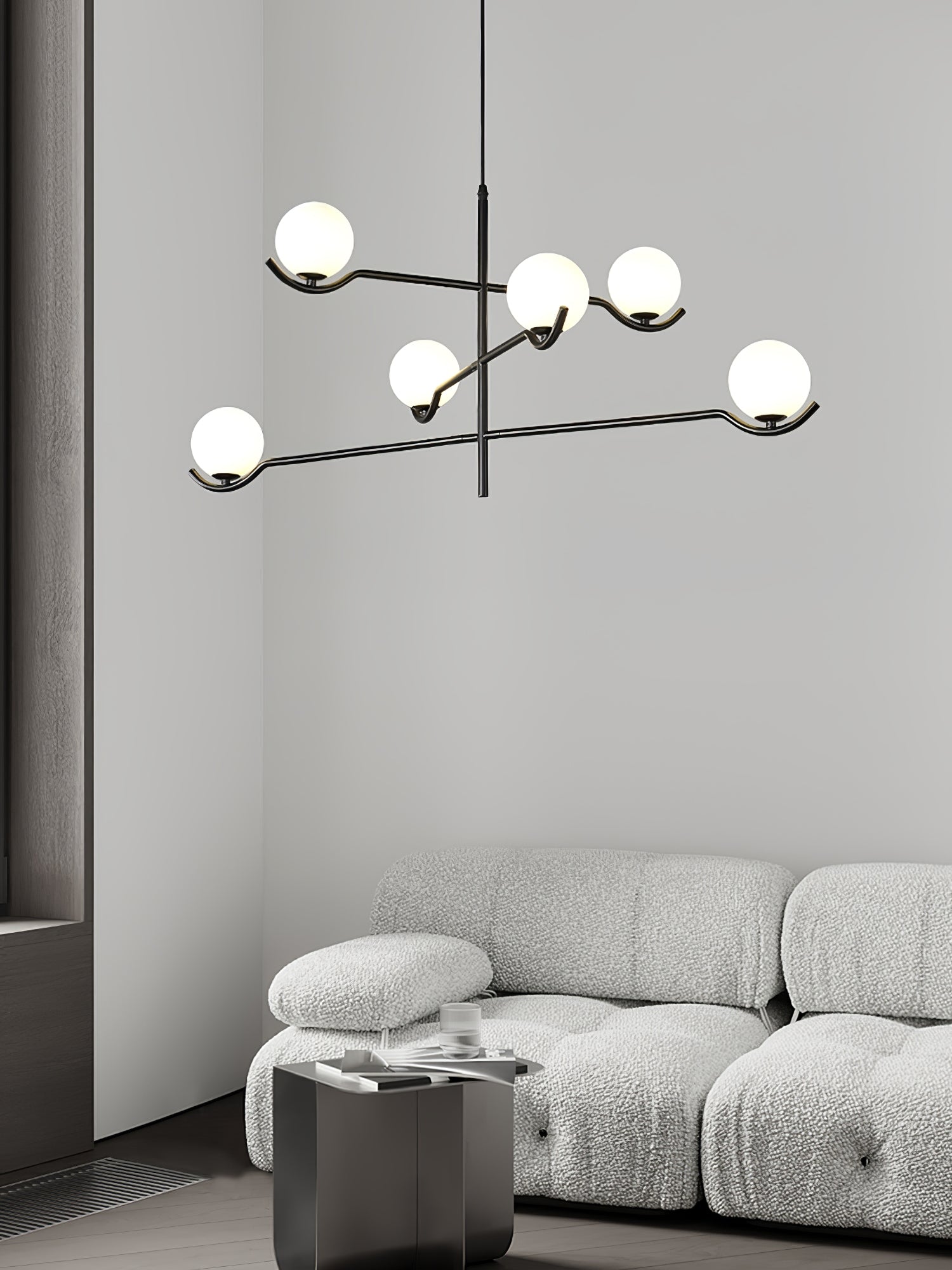 Elegant Doris Crystal Chandelier - Modern Ceiling Light Fixture for Dining Room, Living Room & Bedroom | Perfect for Home Decor & Wedding Events