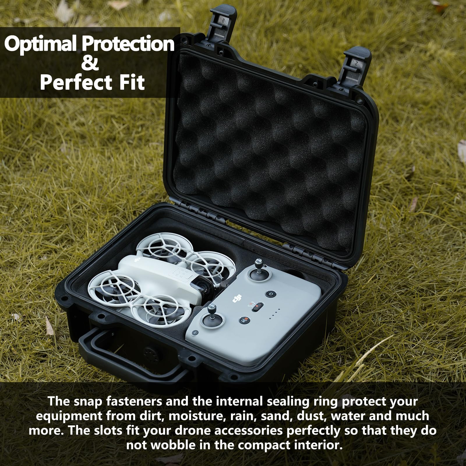 **DJI Drone Combo Waterproof Hard Case - Portable Protective Storage for RC-N3 Remote Controller, Batteries & Accessories | Travel, Outdoor & Adventure Use**