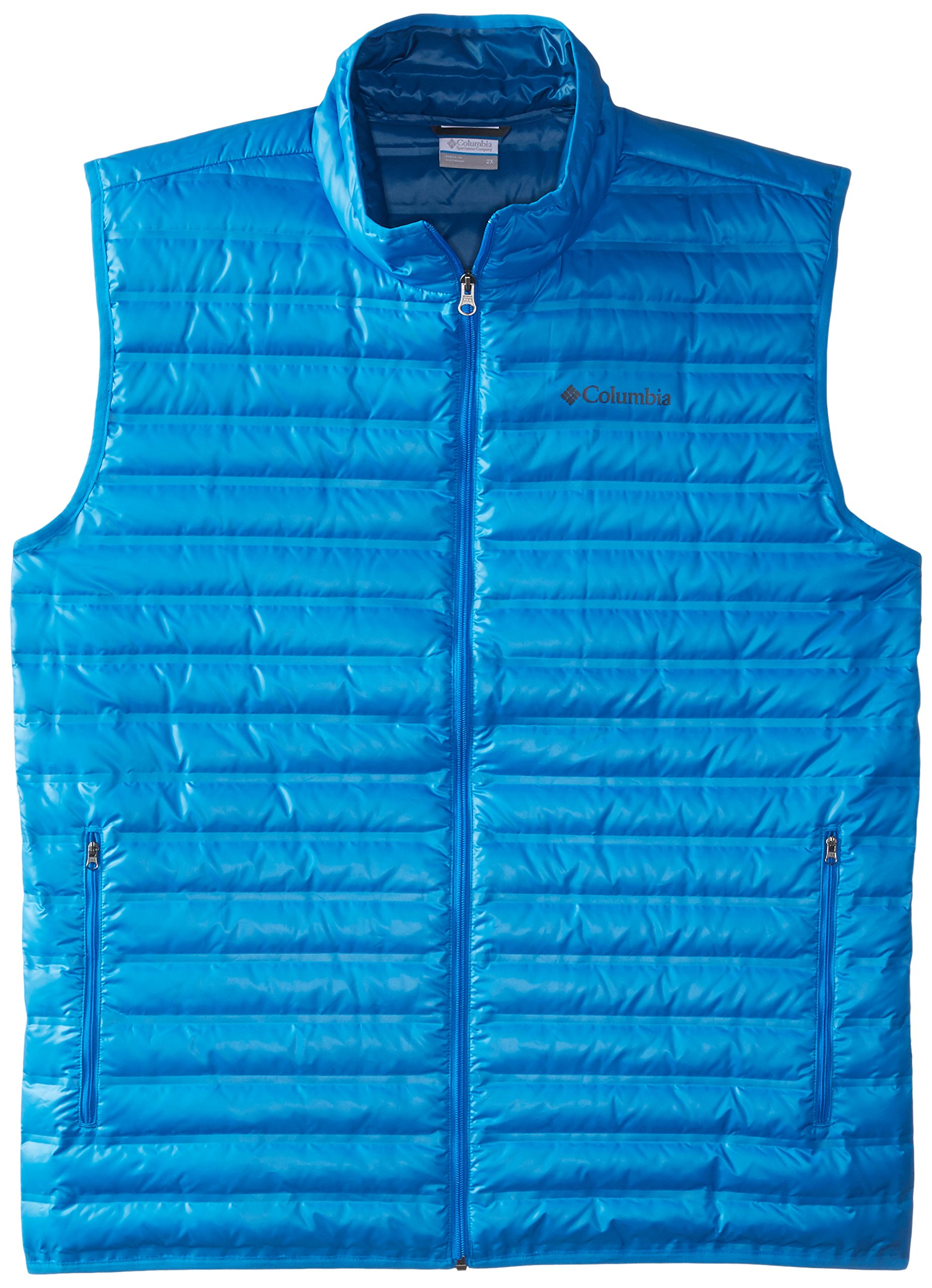 Columbia Men's Big Flash Forward Down Vest - Lightweight Packable Puffer Vest for Outdoor Activities, Hiking & Casual Wear