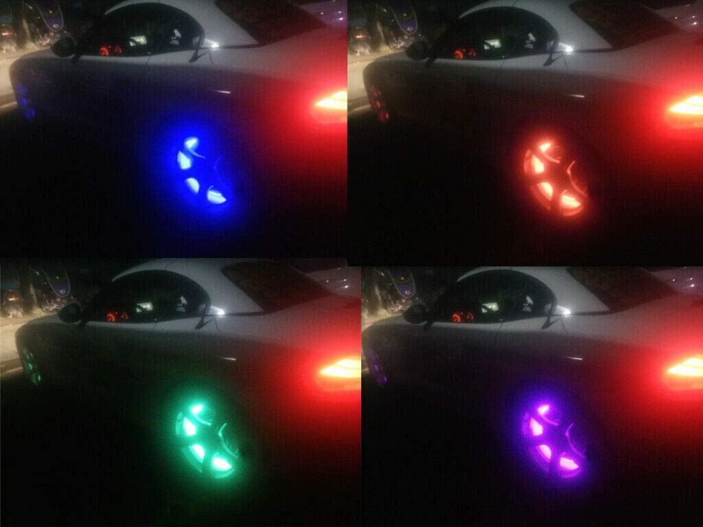 15.5in 144LED RGBW Auto Wheel Ring Lights - Brightest Multi-Color LED Rim Lights with RF Remote & App Control for Trucks & Cars | Enhance Night Driving & Car Shows
