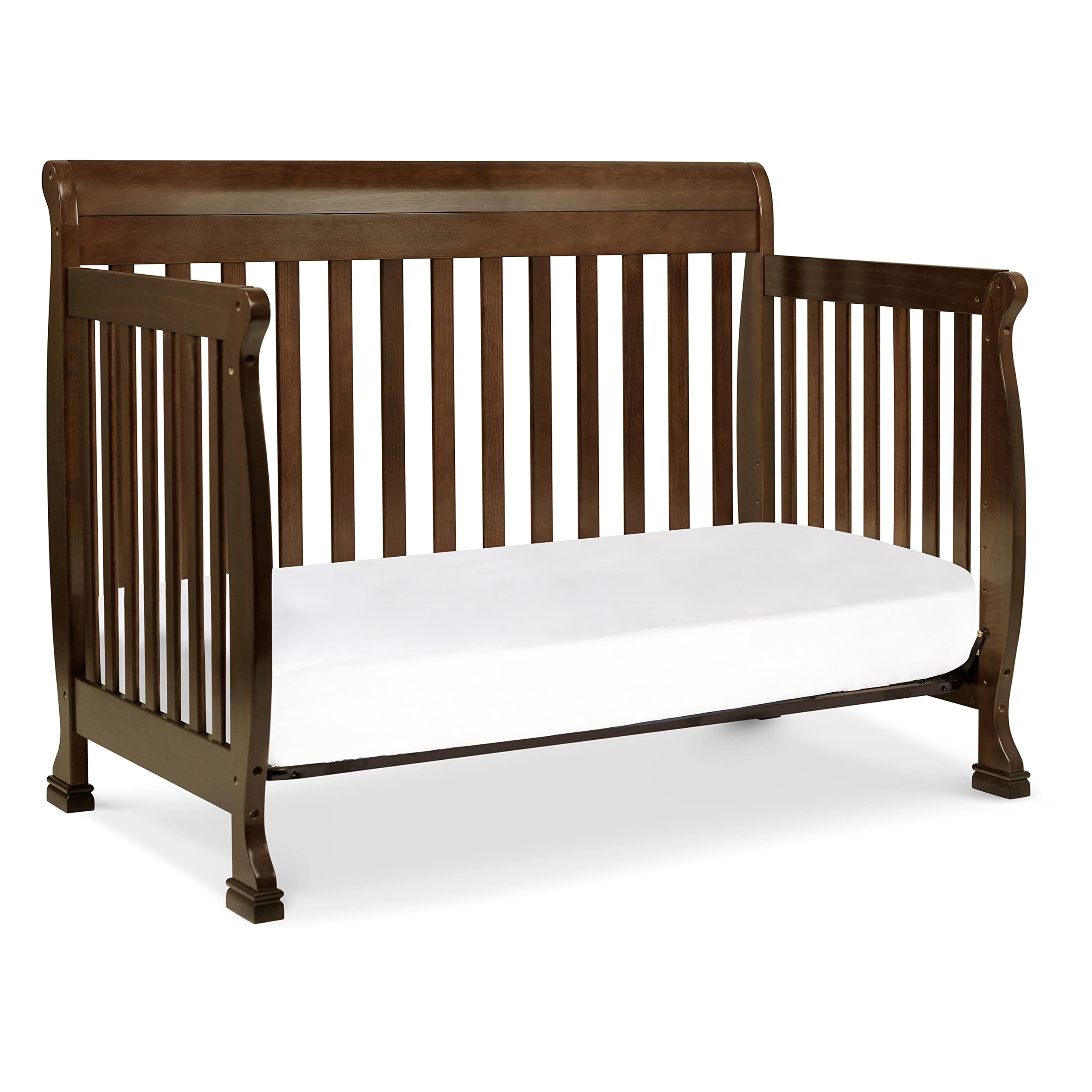 DaVinci Kalani 4-in-1 Convertible Crib - Toddler Bed & Full Bed - GREENGUARD Gold Certified - Safe Nursery for Baby