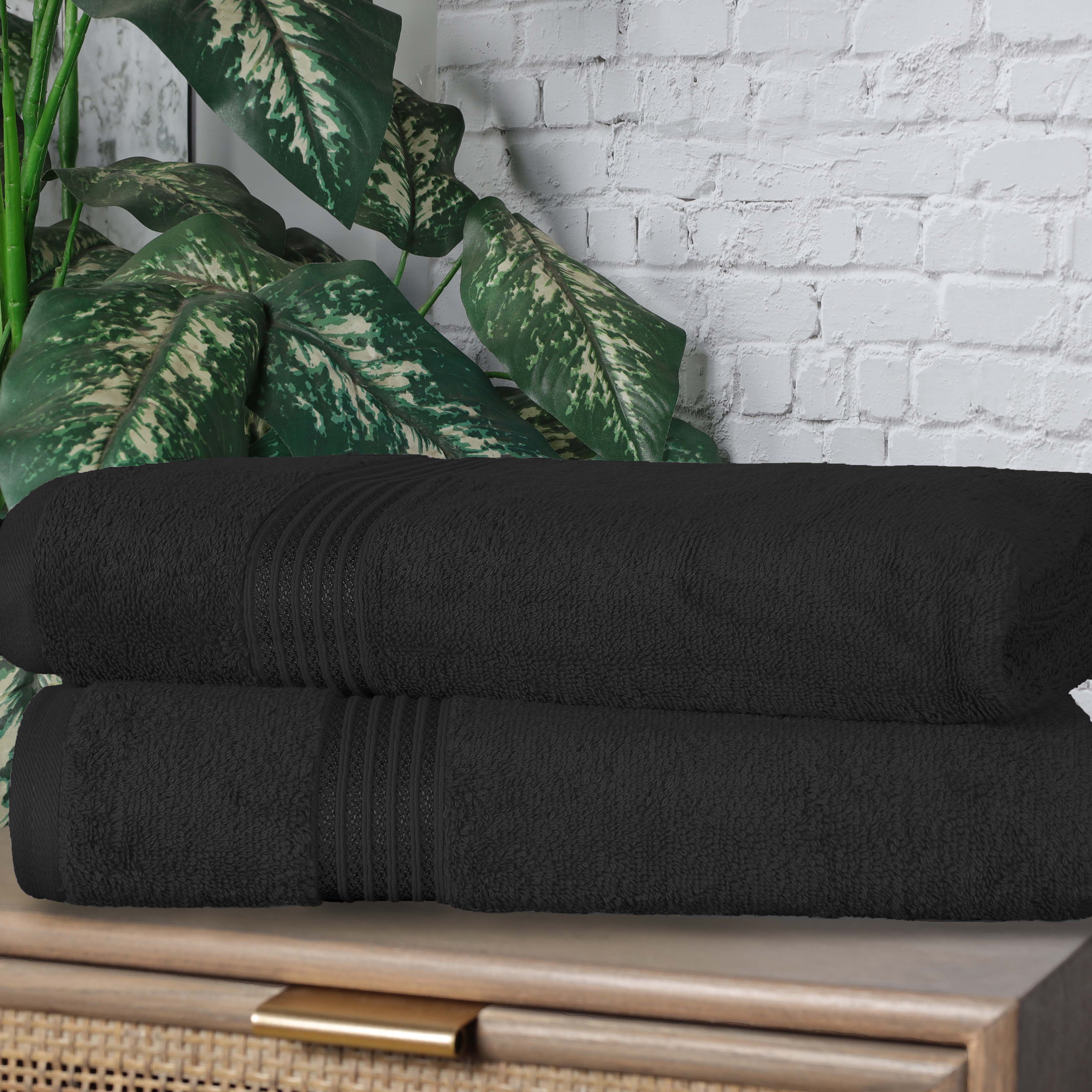 Premium Egyptian Cotton Bath Towel Set of 2 - Ultra Soft & Highly Absorbent Luxury Bath Sheets for Spa, Hotel & Home Use
