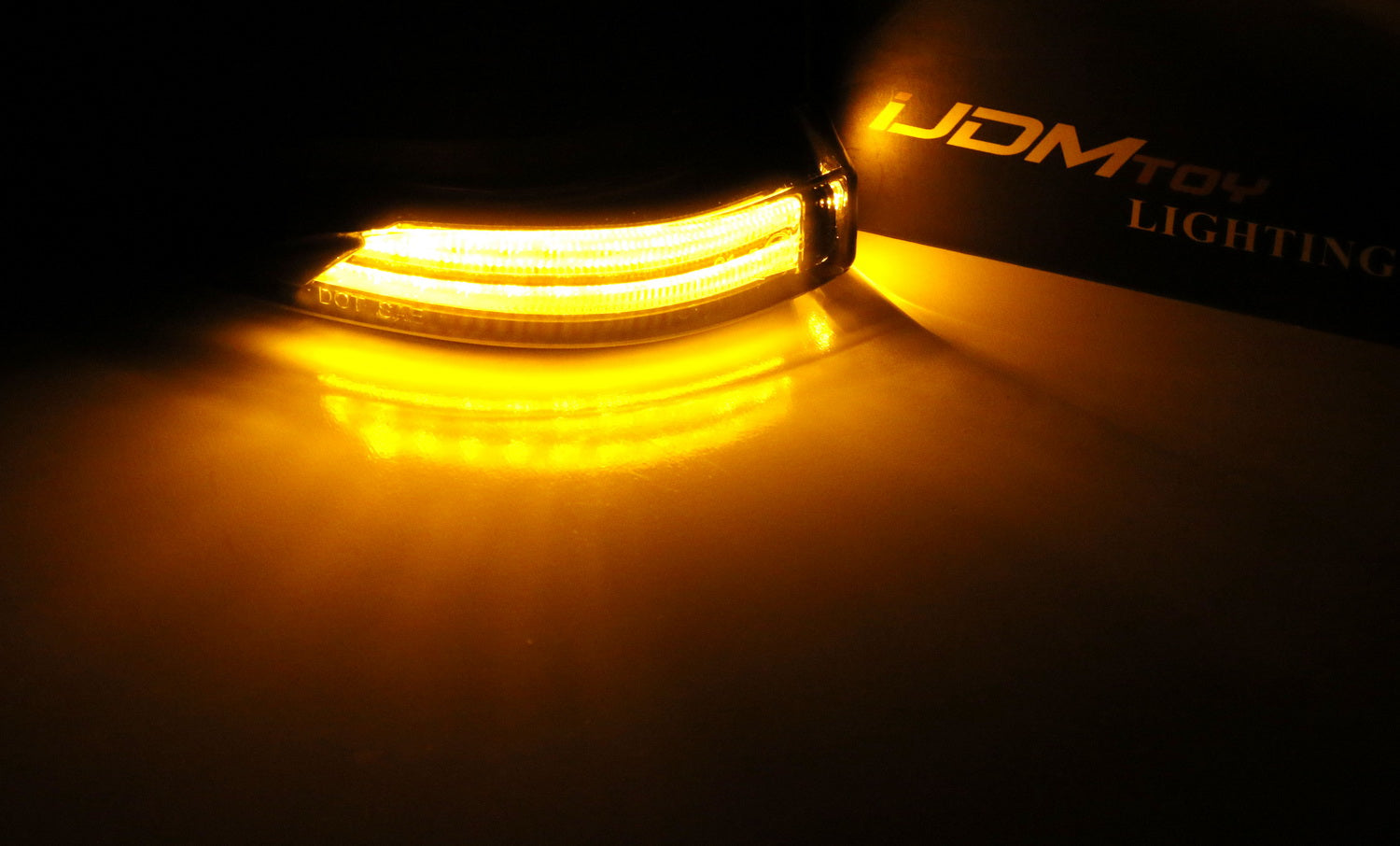 Clear Lens Sequential LED Turn Signal Lights for Toyota - Side Mirror Blinkers with Flash Effect for Enhanced Safety & Style