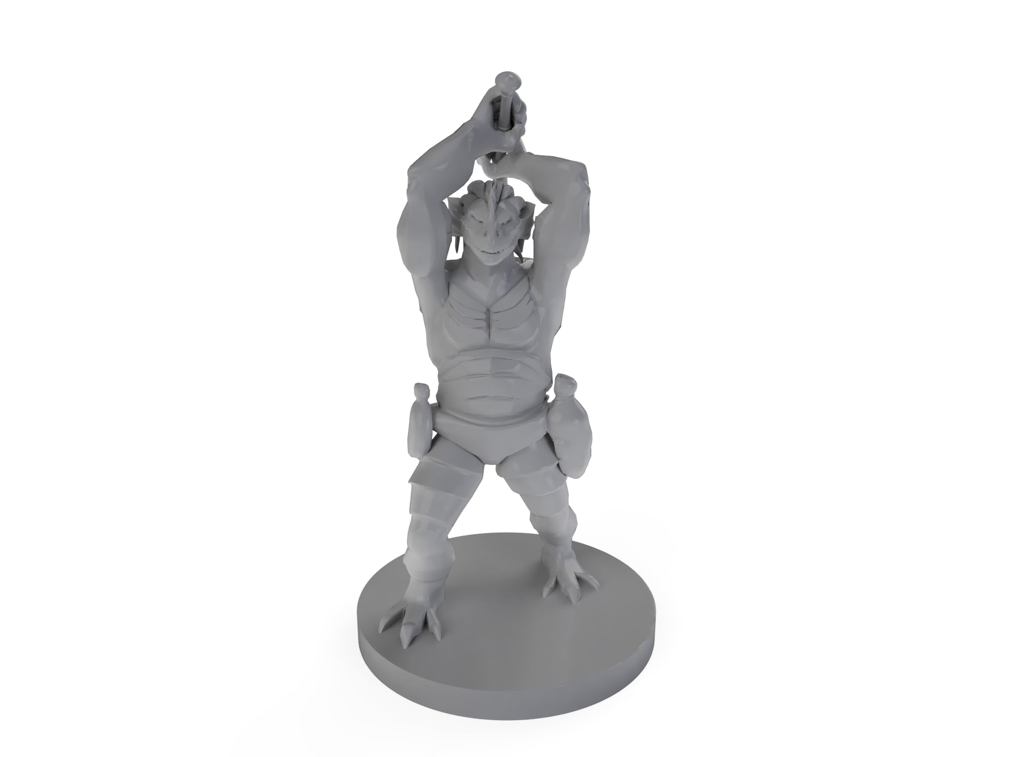 Dragonborn Barbarian with Sword - D&D Tabletop Miniature for Dungeons & Dragons RPG Campaigns & Wargaming