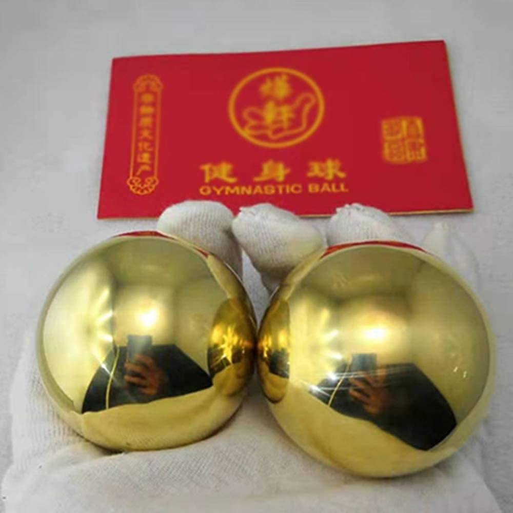 Chinese Baoding Balls - Metal Meditation & Stress Relief Massage Balls for Hand Exercise, Feng Shui Health Therapy - Perfect for Office Stress Relief, Hand Therapy, and Mindfulness Meditation Practice