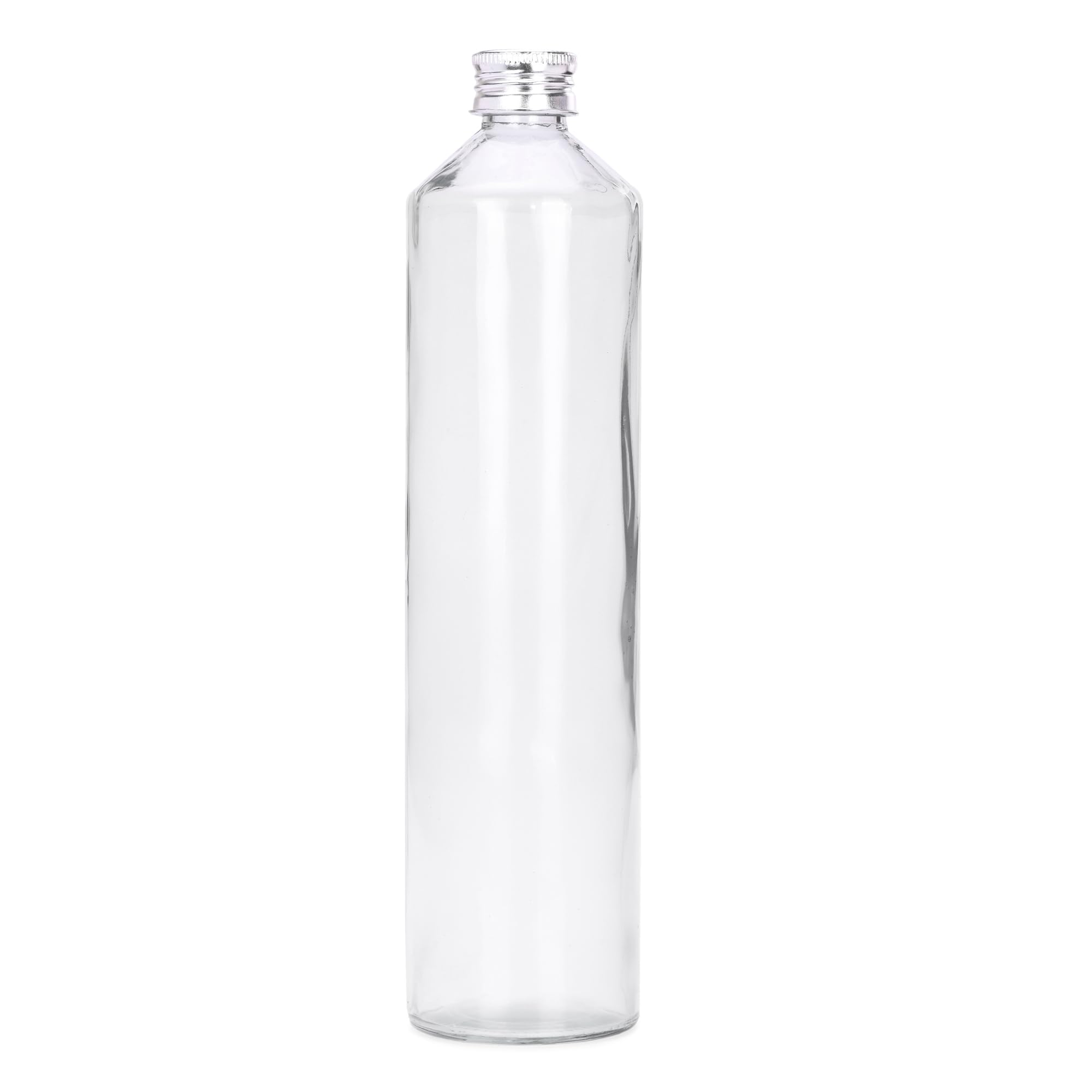 Stylish 850ml Clear Glass Water Bottle - BPA-Free, Food Grade, Leak-Proof - Perfect for Water, Juice, Tea & Healthy Drinks at Home, Office, Gym or Travel