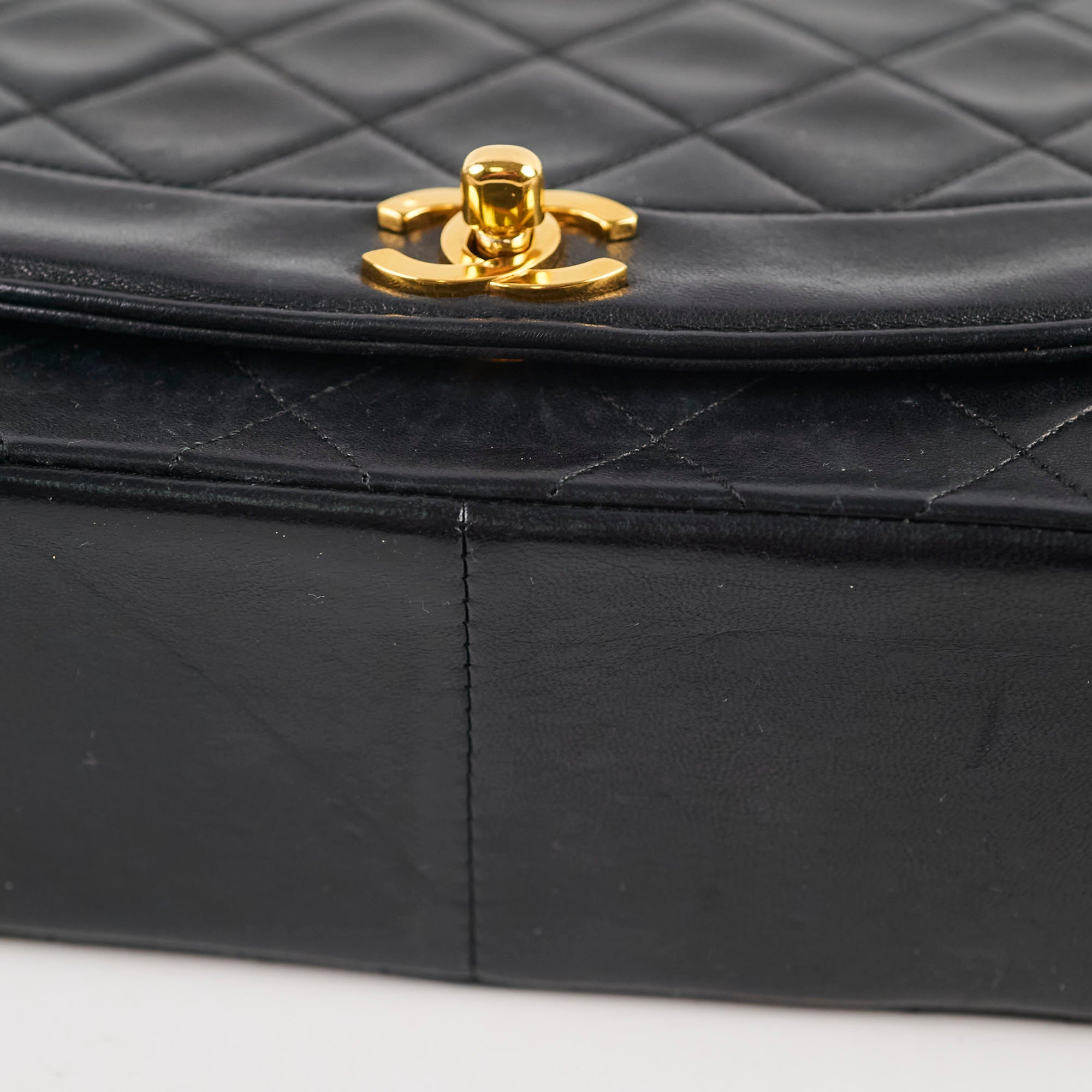 Chanel Medium Diana Bag Black Lambskin - Luxury Designer Handbag for Women | Perfect for Parties, Work & Everyday Use