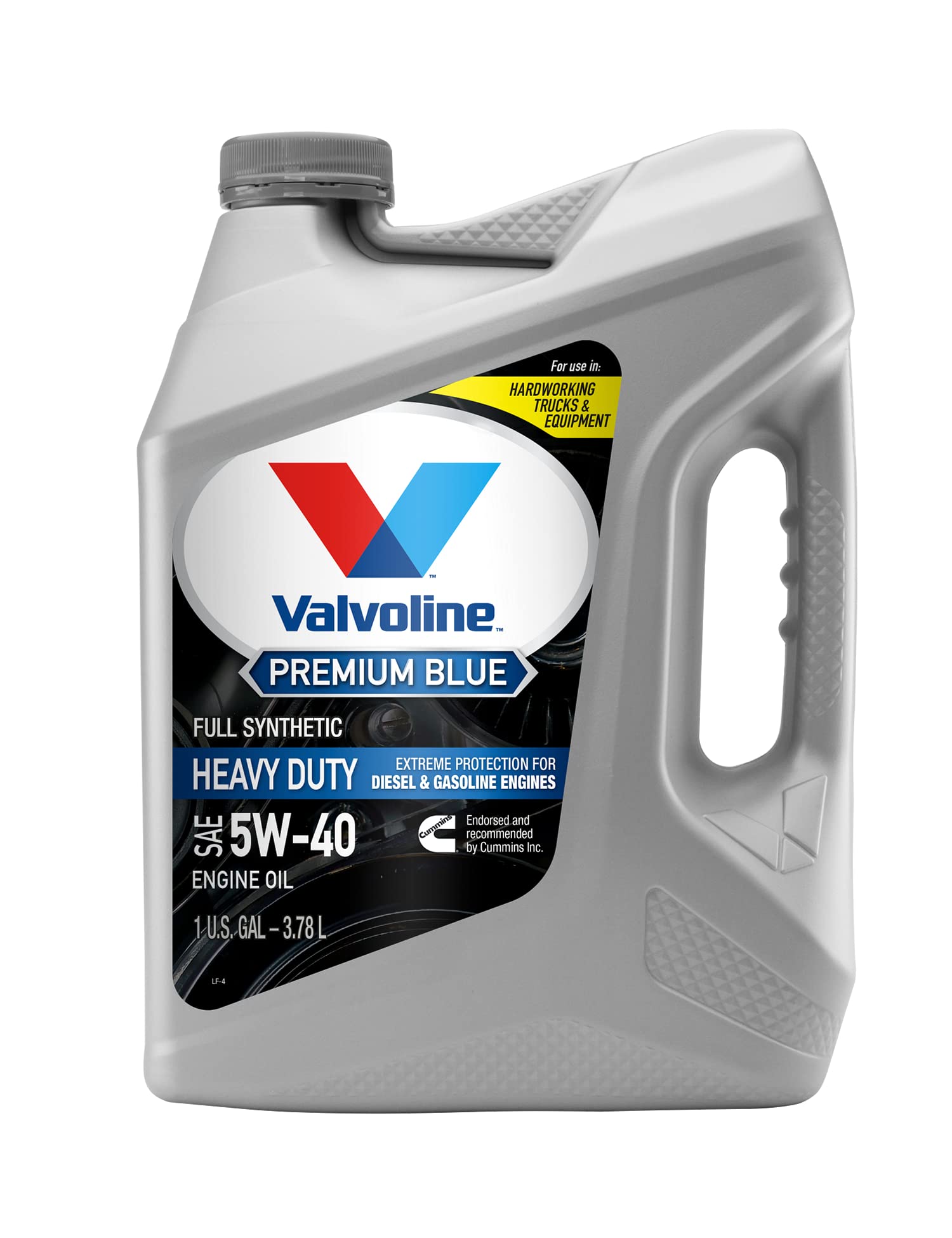 Valvoline Premium Blue Extreme SAE 5W-40 Full Synthetic Diesel Engine Oil 1 Gallon (Case of 3) - Heavy Duty Protection for Trucks, SUVs & Commercial Vehicles