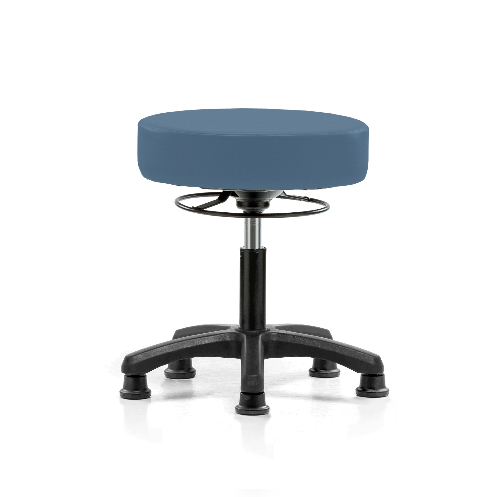 Perch Life Adjustable Height Stool with Stationary Caps - 18 to 23 Inch Desk Stool, 250 lb Weight Capacity - Newport Fabric - Perfect for Home Office, Standing Desks & Kitchen Counter Use