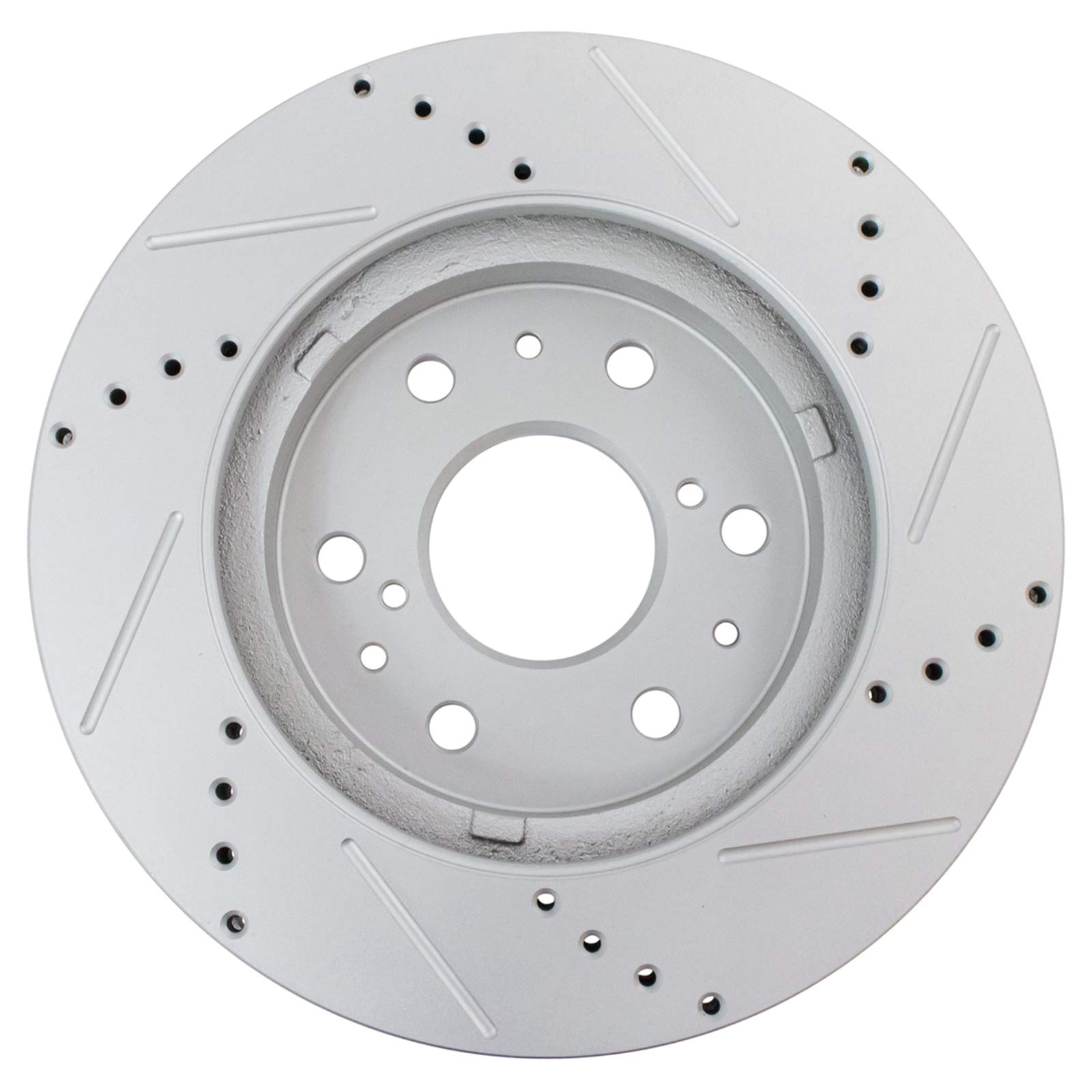 TRQ Front Performance Brake Pad & Rotor Kit - Semi-Metallic Vented Premium G-Coated Brake Caliper Set for 2007 Chevrolet Silverado 1500 - Perfect for Off-Roading, Towing & Heavy-Duty Driving