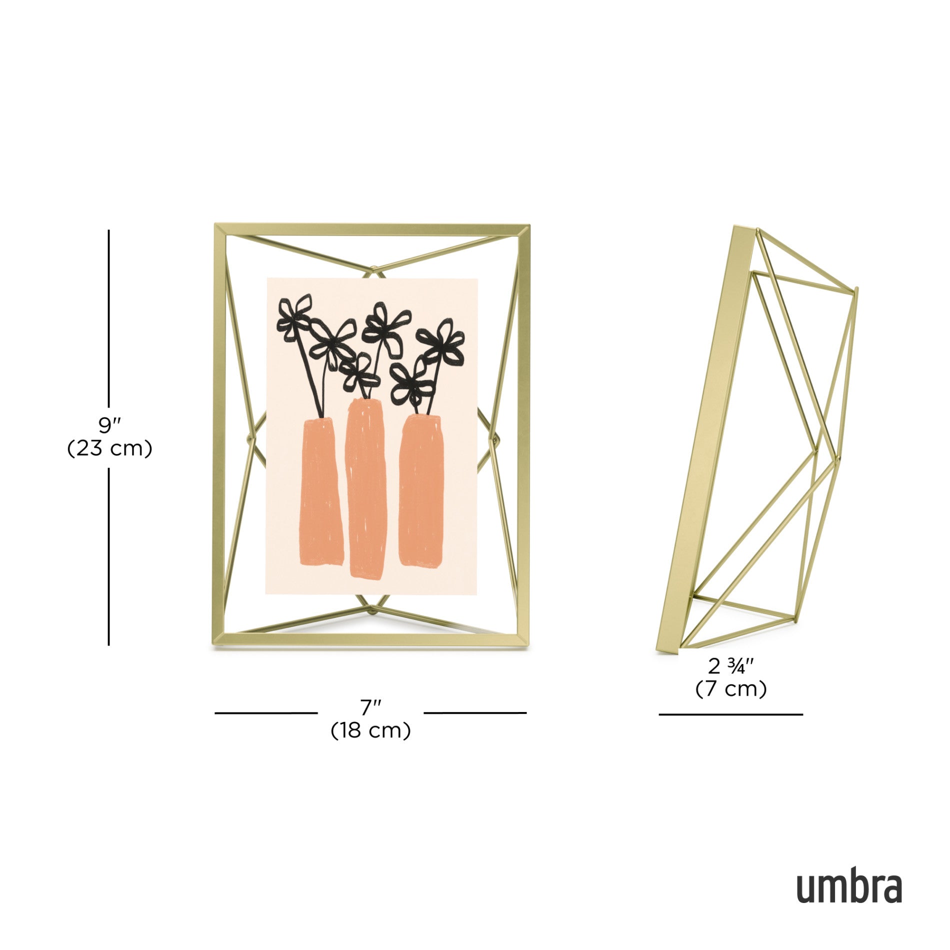 Prisma Picture Frame - Elegant Modern Photo Display for Wall & Tabletop - Perfect for Home Decor, Office, and Gift Giving