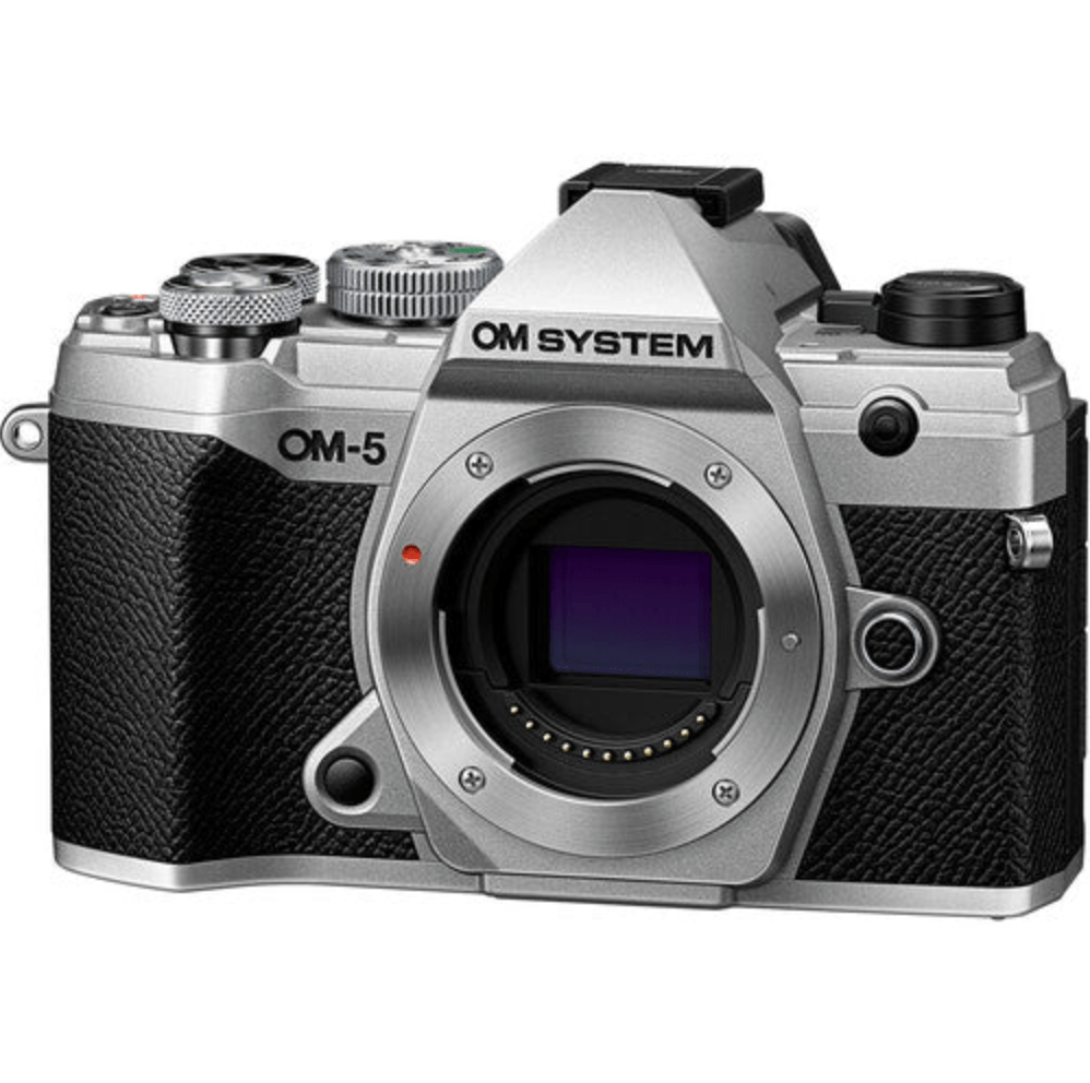 OM SYSTEM OM-5 Mirrorless Digital Camera (Silver) - Compact & Lightweight for Travel, Vlogging & Outdoor Photography