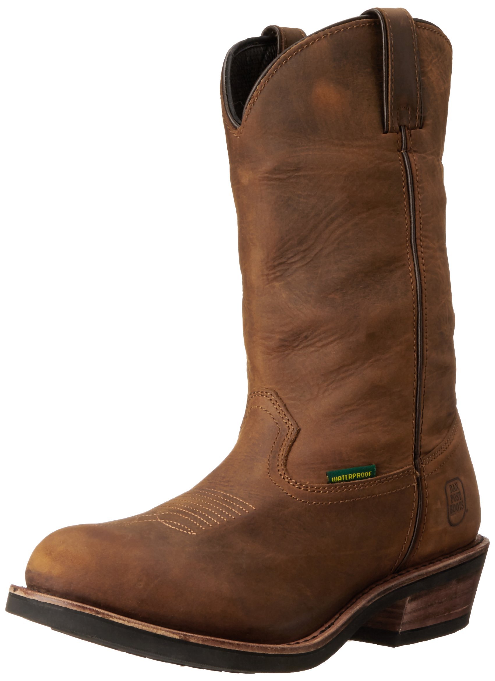 Dan Post Men's Albuquerque Waterproof Work Safety Shoes - Black Leather Steel Toe Boots for Construction, Hiking & Outdoor Work