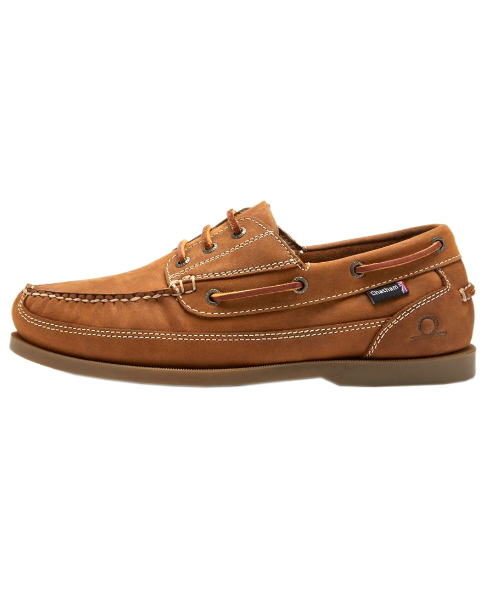Chatham Men's Rockwell II G2 Leather Wide Fit Boat Shoes - Comfortable Slip-On Deck Shoes for Casual Wear, Sailing & Outdoor Activities