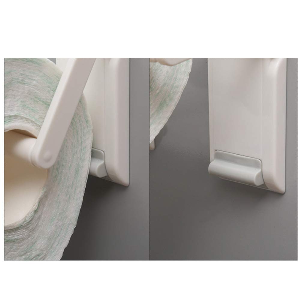Magnetic Toilet Paper Holder - White Bathroom Tissue Stand with Strong Magnet for Wall Mount | Perfect for Home, Office, and RV Bathrooms | Space-Saving Design for Small Spaces