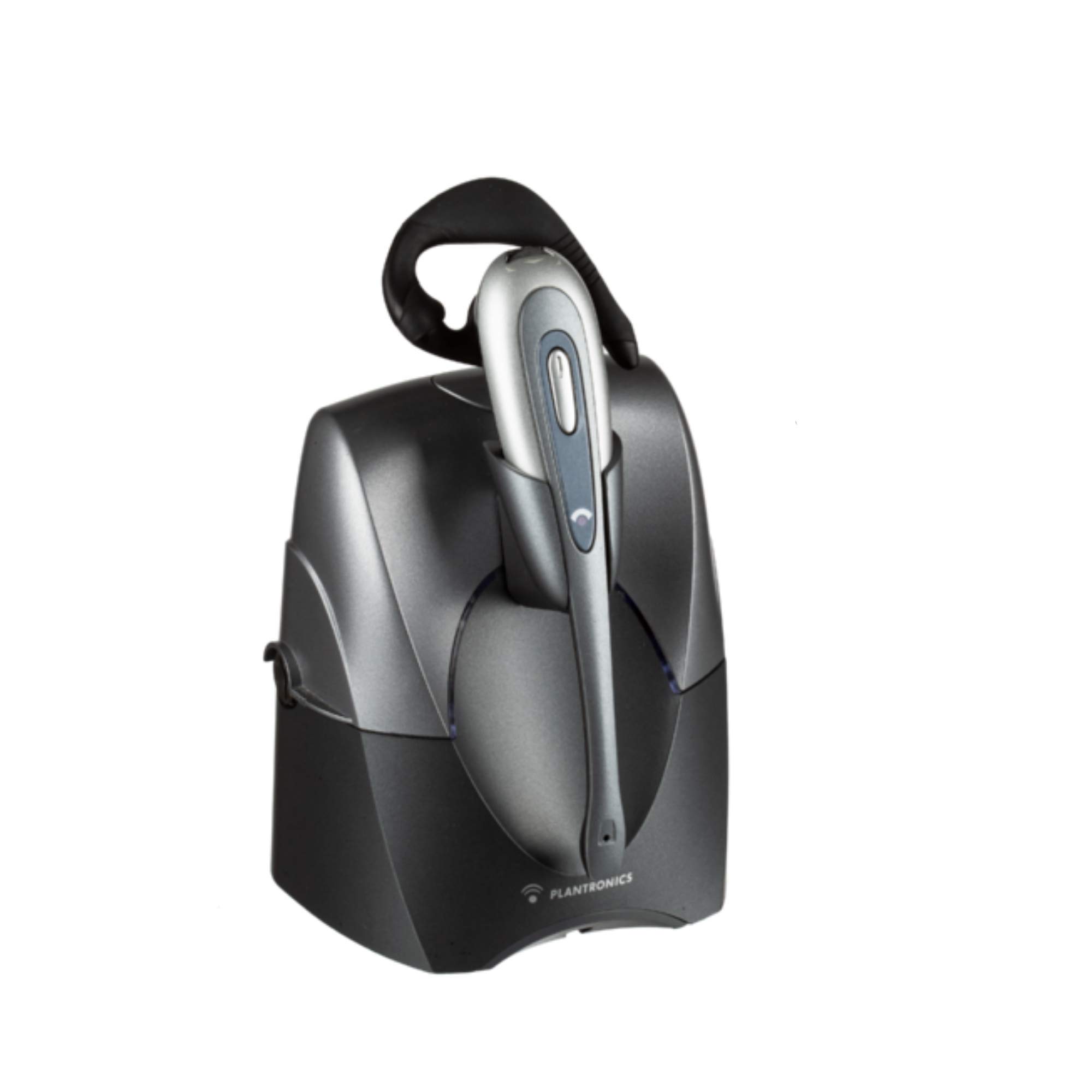 Plantronics CS55 Wireless Office Headset System Bundle with Headset Advisor Wipe (Renewed) - Noise Cancelling Headphones for Clear Calls, Remote Work & Office Communication
