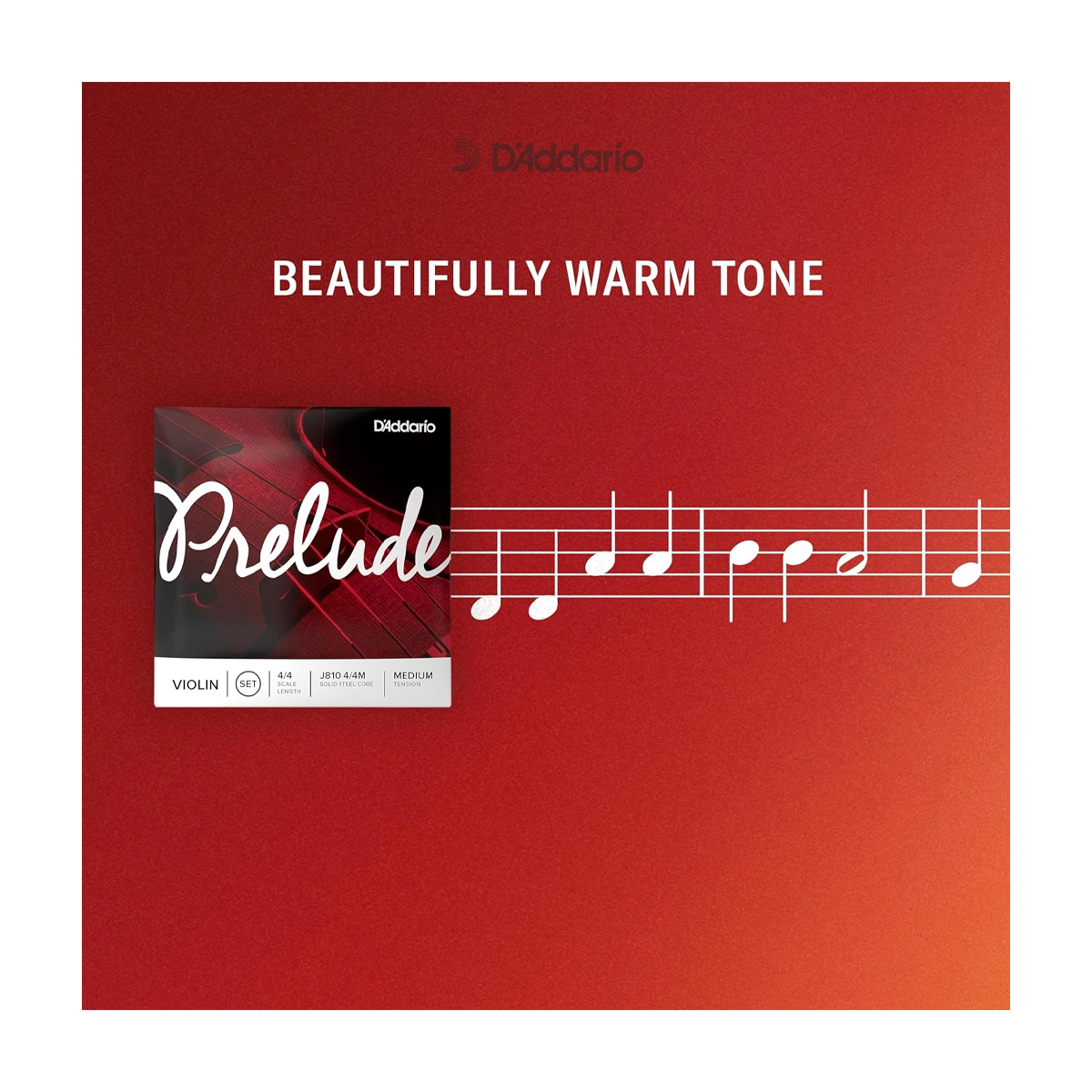 D'Addario Prelude Violin G String for 4/4 Violin - Medium Tension Single String Replacement - Perfect for Students & Professional Violinists - Ideal for Practice, Performances & Orchestra Use