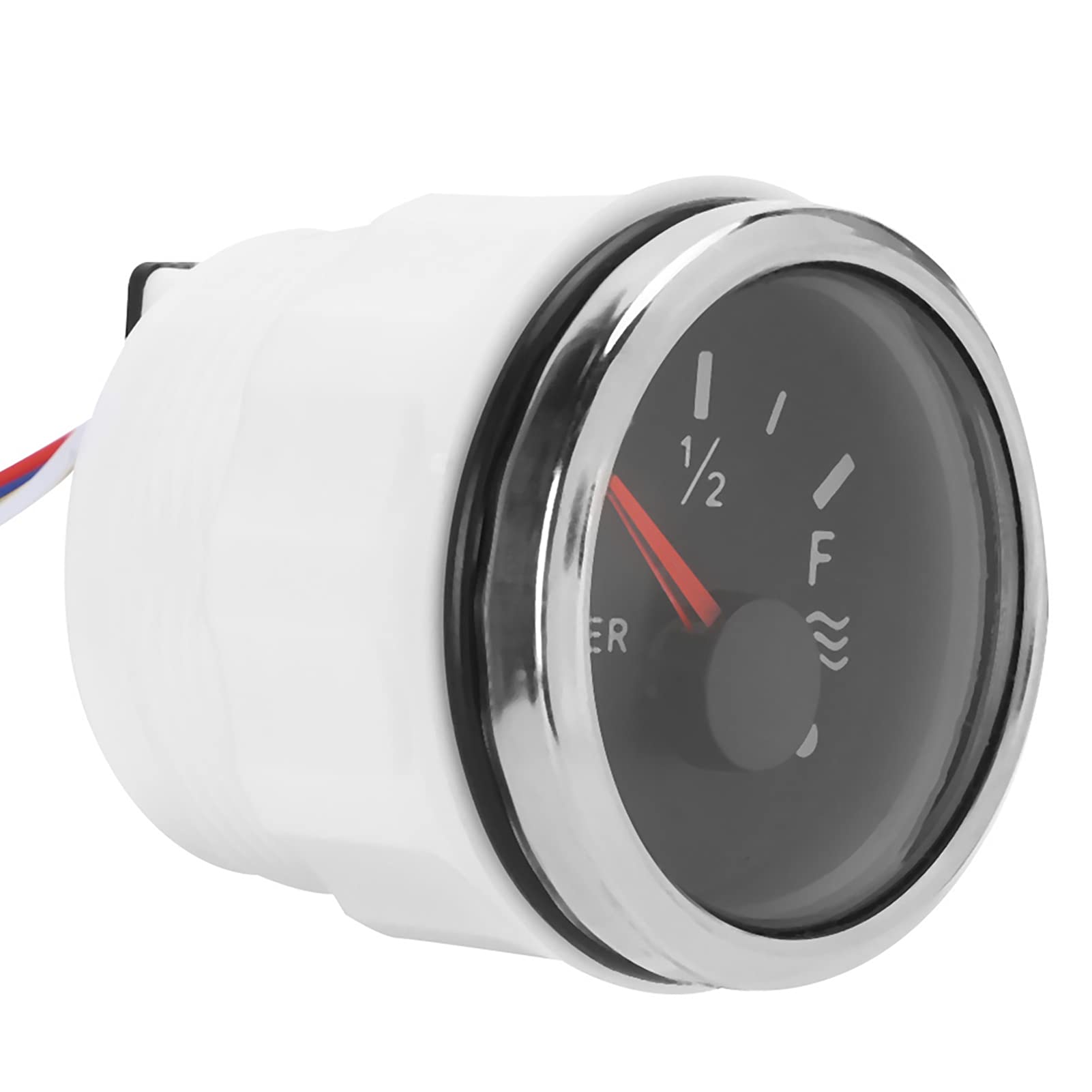 **9-32V DC Waterproof Electric Water Level Gauge - Stainless Steel for RV, Boat & Yacht Modification (Black) - Monitor Liquid Levels in Tanks & Reservoirs**