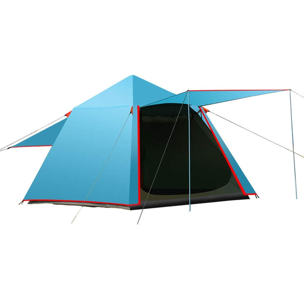 **3-4 Person Waterproof Double Layer Automatic Camping Tent - Sun, Rain & Wind Shelter for Hiking, Beach & Outdoor Adventures (Lake Blue)**    **Perfect for:** Family camping trips, beach outings, hiking excursions, and outdoor festivals.