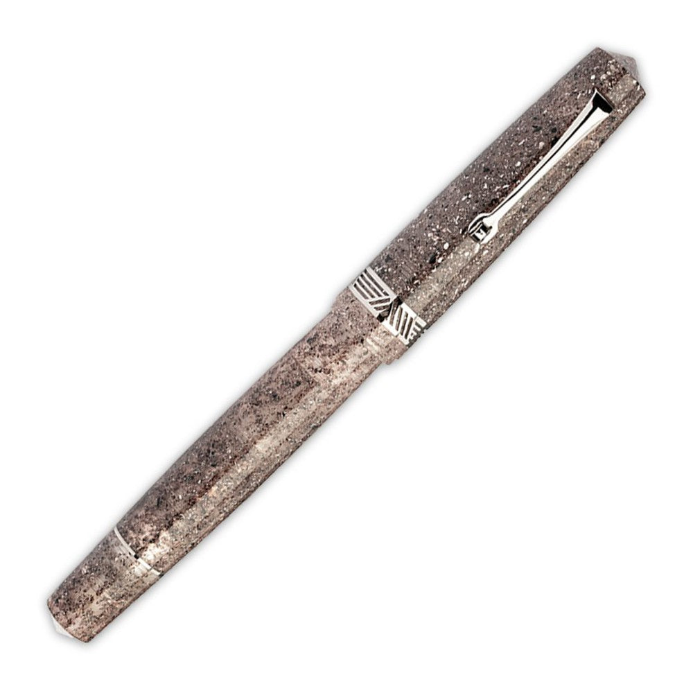 Leonardo Fountain Pen Momento Magico - Premium Stainless Steel Luxury Pen with Sea Sand Finish | Perfect for Business Signatures, Journaling & Gift Giving