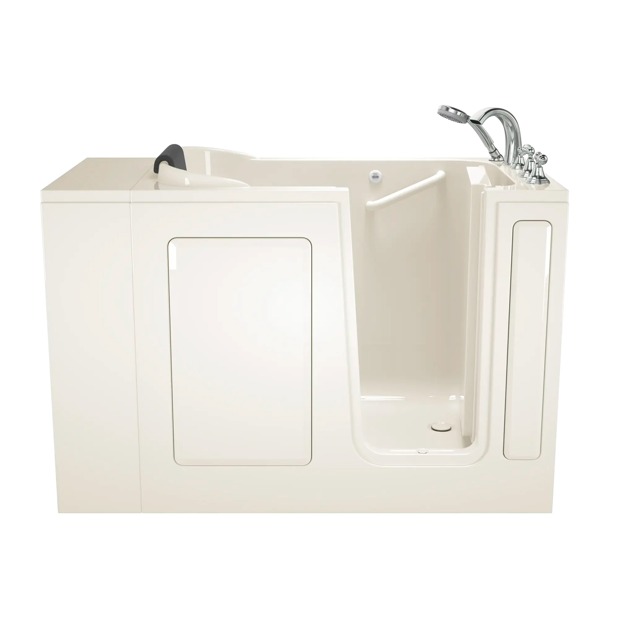 Premium 28 x 48 Inch Gelcoat Walk-In Bathtub with Soaker System & Right-Hand Drain - Ideal for Elderly & Mobility Support, Spa-Like Relaxation at Home
