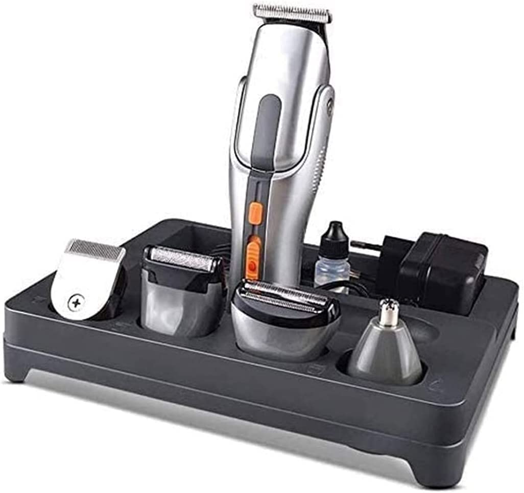 5-in-1 Professional Men's Grooming Kit - Rechargeable Beard Trimmer, Hair Clippers, Mustache & Body Trimmer - Waterproof Nose & Ear Hair Trimmer for Men - Perfect Gift for Father, Husband & Boyfriend - Ideal for Home, Travel & Daily Grooming Routine