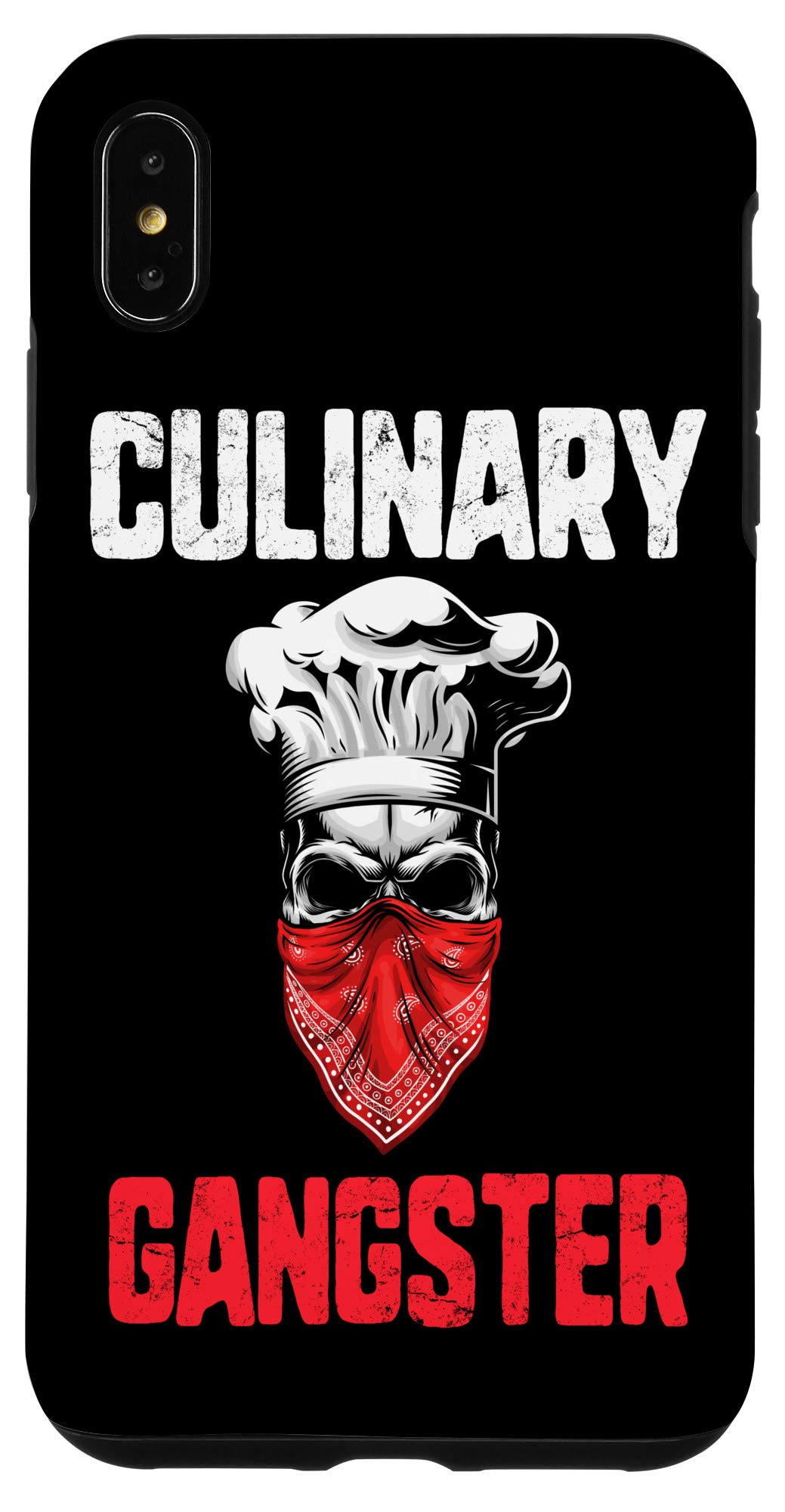 iPhone XS Max Case - Skull Design for Cooking Enthusiasts | Perfect for Chefs & Culinary Lovers | Durable Protective Cover for Kitchen Use