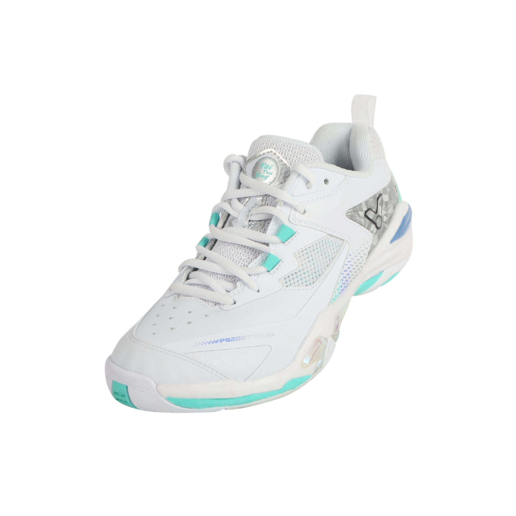 Victor P9200TTY NitroLite Professional Badminton Shoes - Lightweight Cushioned Court Shoes for Men & Women [White/Green] - Perfect for Indoor Sports & Training