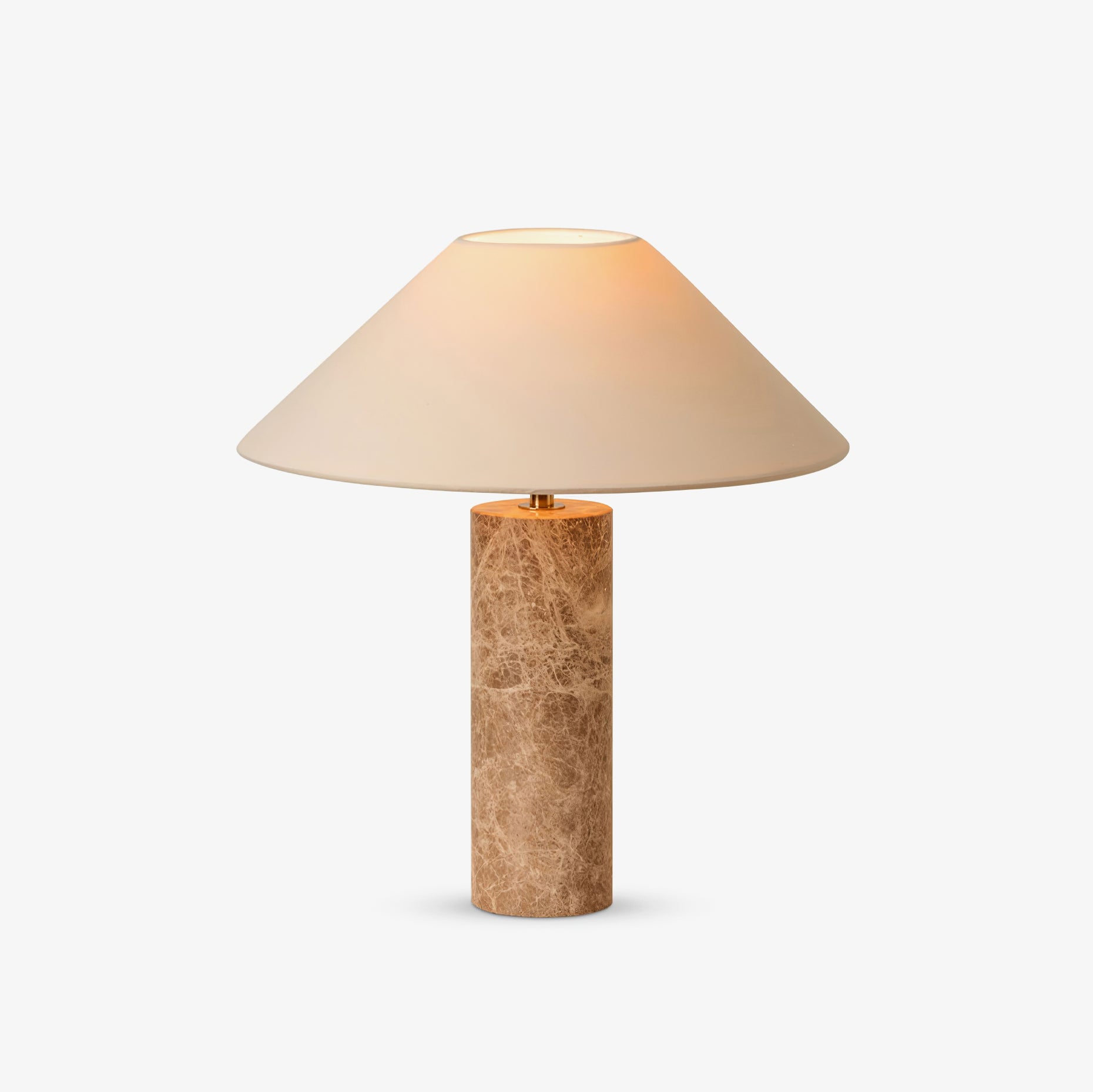 Alba Stone Table Lamp - Modern Handcrafted Natural Stone Lamp for Bedroom, Living Room & Office Decor - Dimmable LED Light for Cozy Ambiance