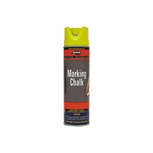 Aervoe 218 15 oz. Yellow Marking Chalk Spray - Temporary Paint for Construction, Landscaping & DIY Projects - High Visibility Chalk Line Spray for Concrete, Grass & Gravel Surfaces