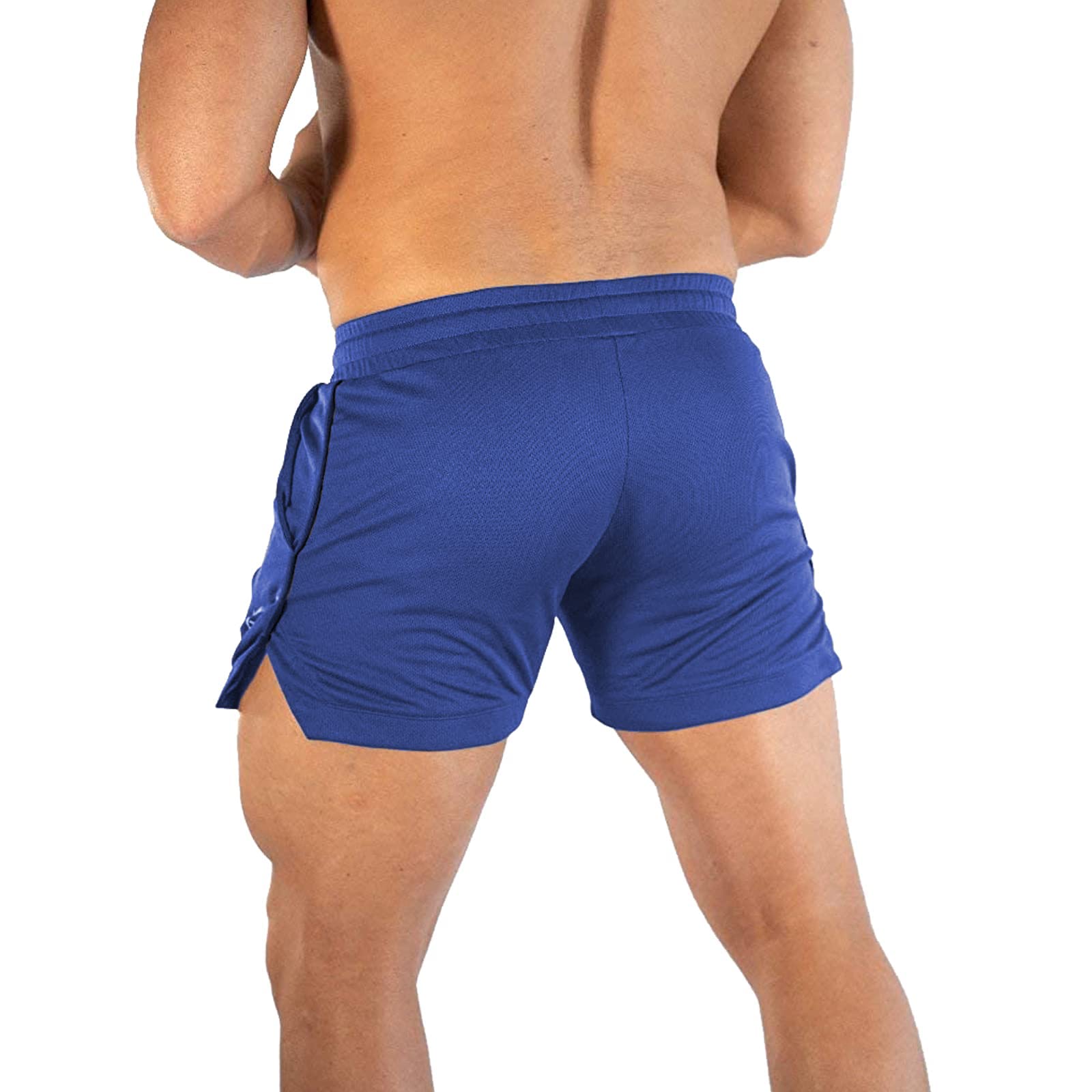 CE Men's Workout Running Shorts - Lightweight Quick-Dry Athletic Gym Shorts with Zipper Pockets for Jogging, Training & Outdoor Sports