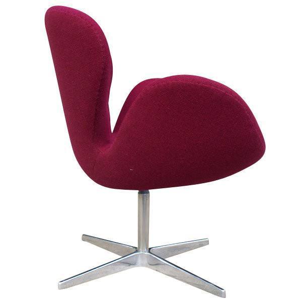 Arne Jacobsen Swan Chair - Mid-Century Modern Lounge Chair for Living Room, Office & Dining - Premium Leather Upholstery & Ergonomic Design
