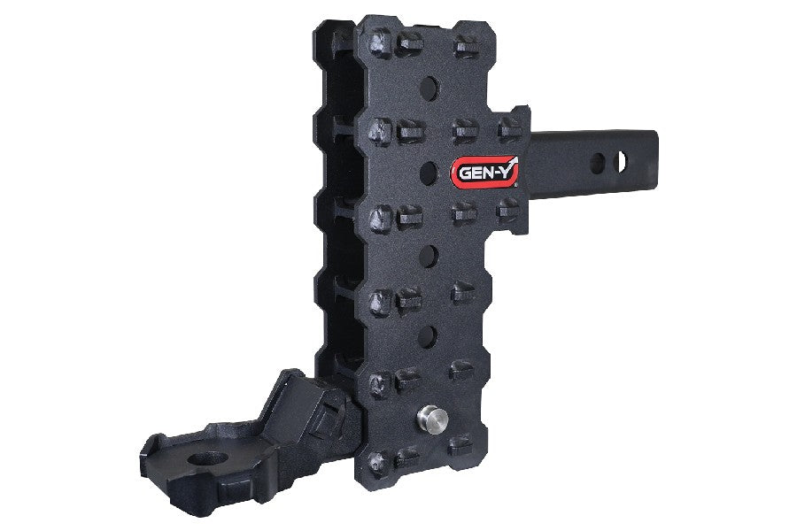 GEN Y Hitch Rebel X Tactical Drop Hitch with Platinum Ball Mount - 5 Adjustable Positions, 2in Shank, 7in Drop, 7000lb Tow Capacity - Perfect for Off-Road Trucks, Trailers & Heavy-Duty Towing